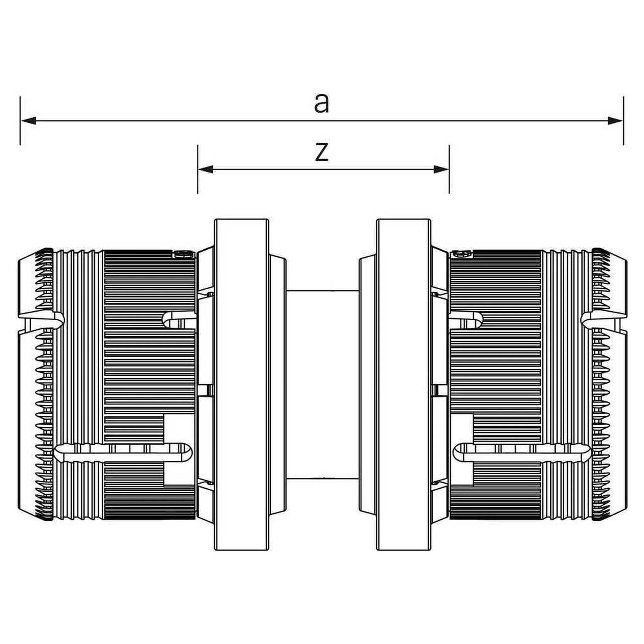 REHAU Kupplung, 32-32, FASTLOC, EX+, 1 Stk.