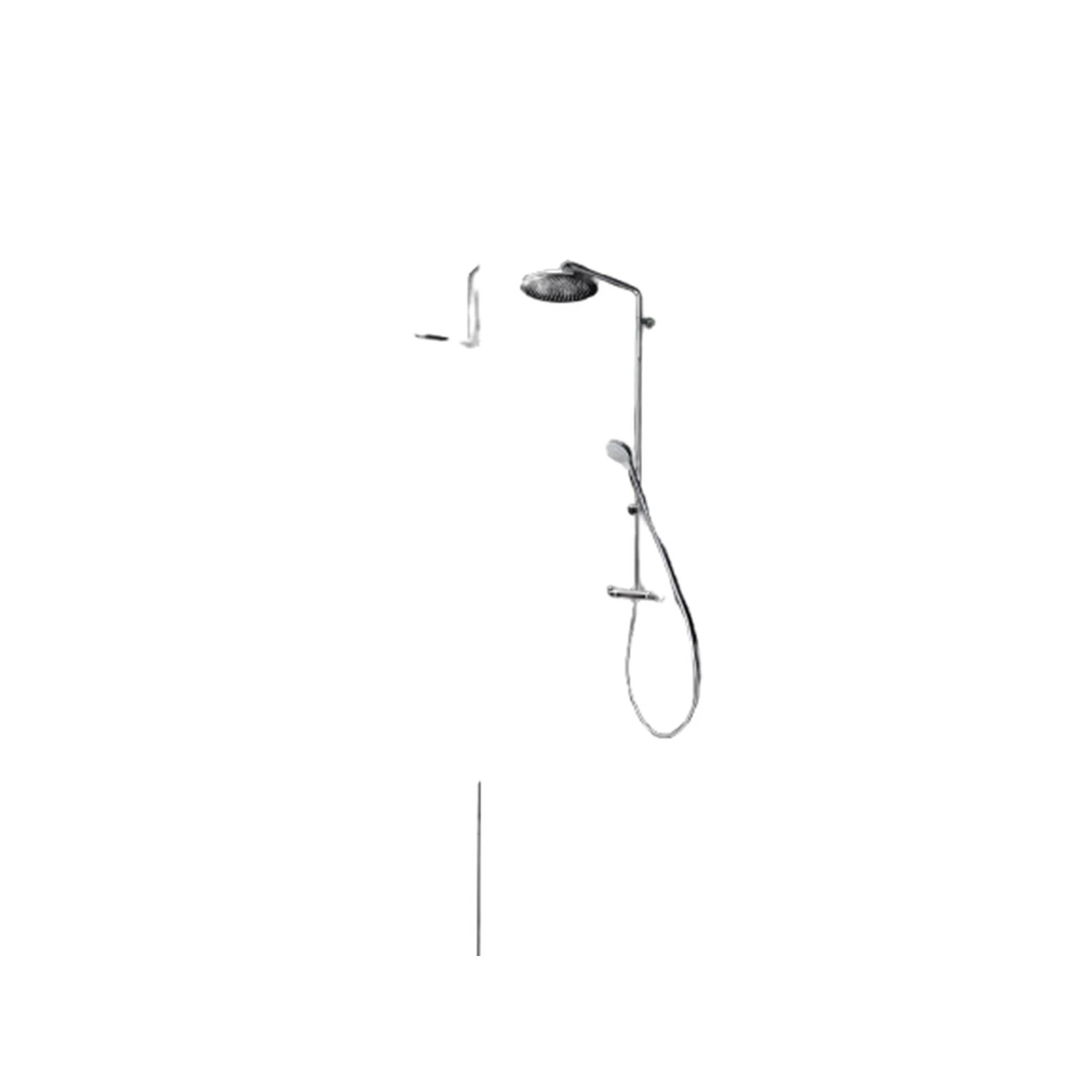 hansgrohe Croma Select S Showerpipe 280 1jet EcoSmart mit Thermostat, Chrom, 1 Stk.
