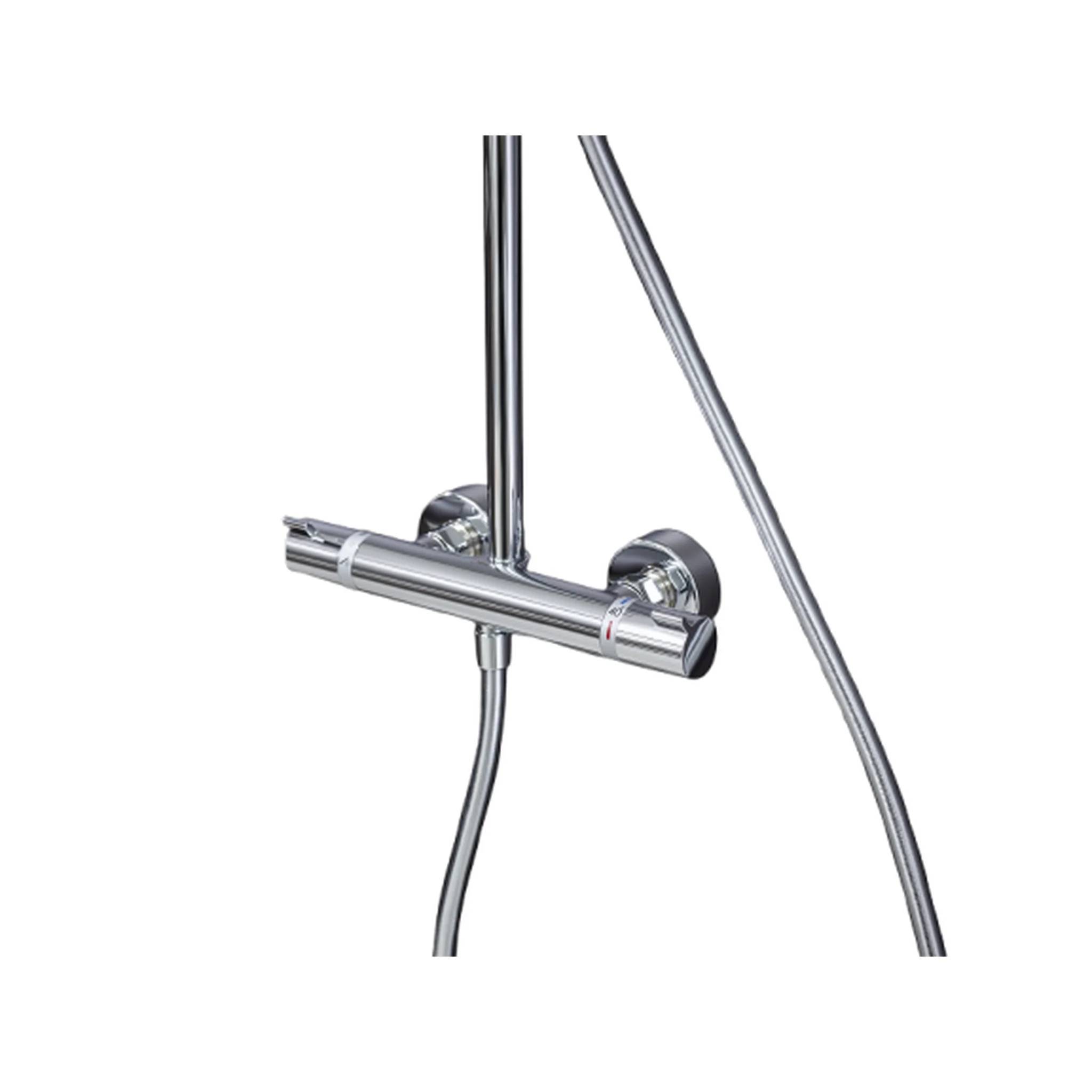 hansgrohe Croma Select S Showerpipe 280 1jet EcoSmart mit Thermostat, Chrom, 1 Stk.