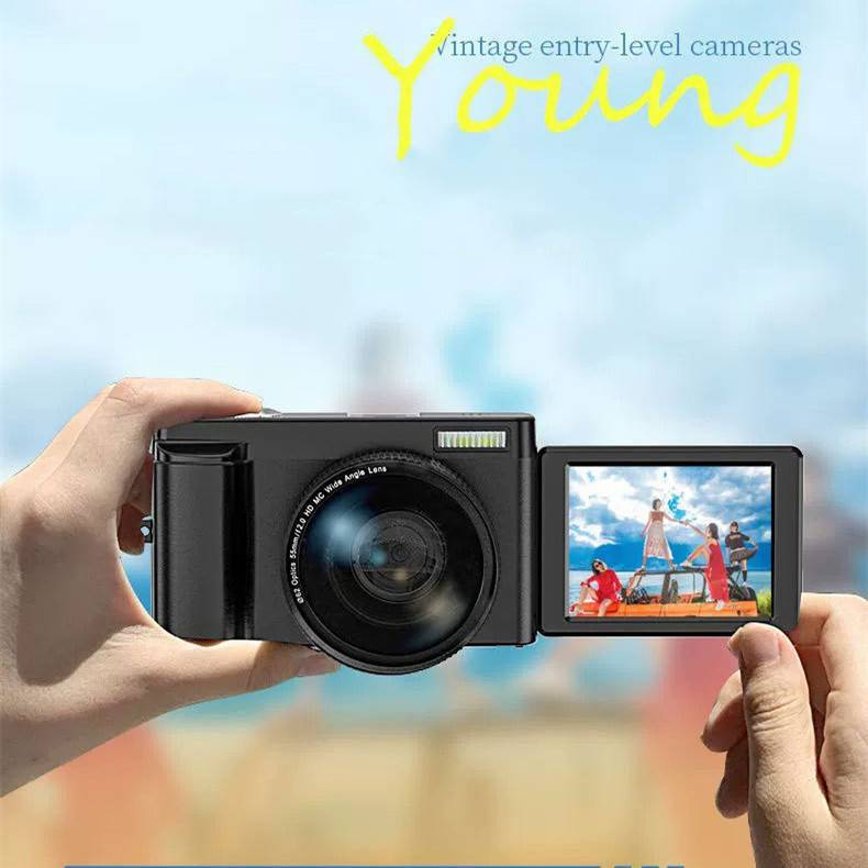 Digitalkamera 48MP/1080P, 16-fach Zoom, Flip-Screen, 32GB Speicherkarte