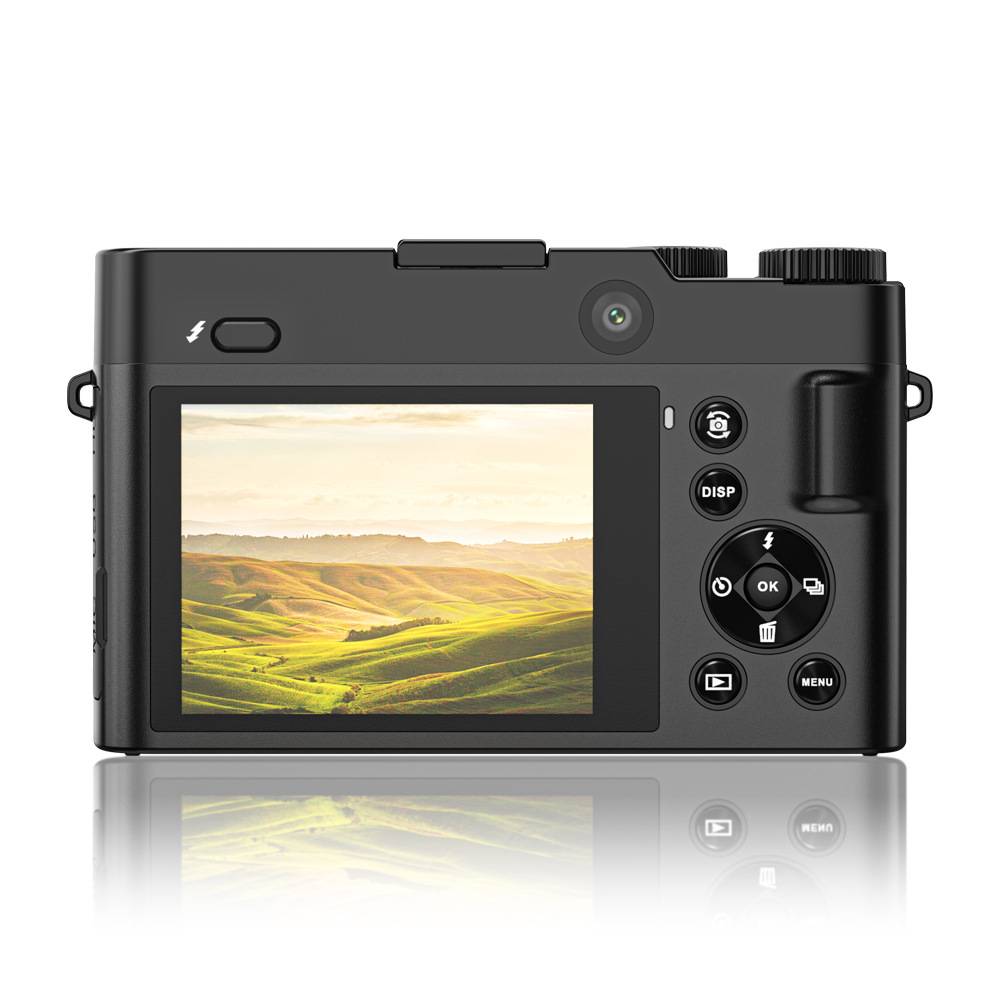 DC218T 4K HD-Kamera mit zwei Objektiven und Touchscreen Black