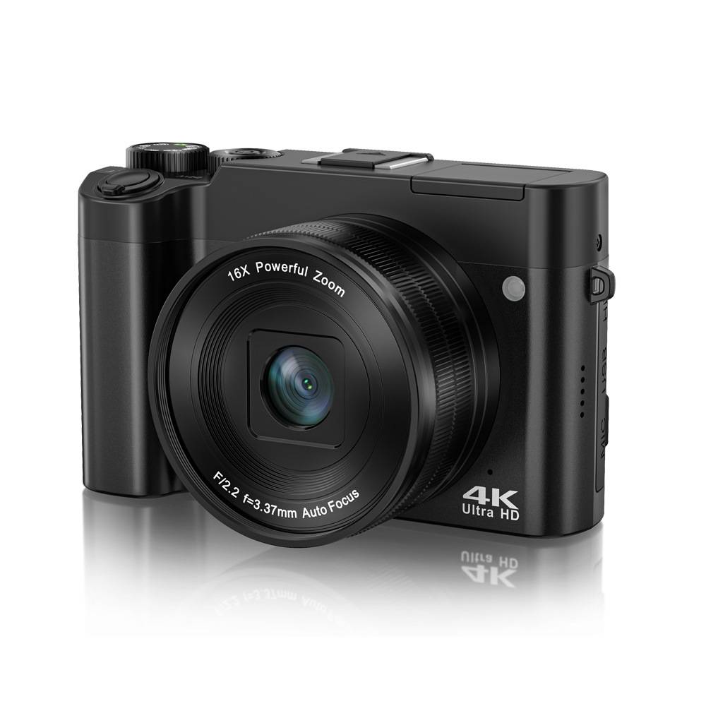 4K-Doppelobjektivkamera mit Touchscreen und 32 GB-Speicherkarte