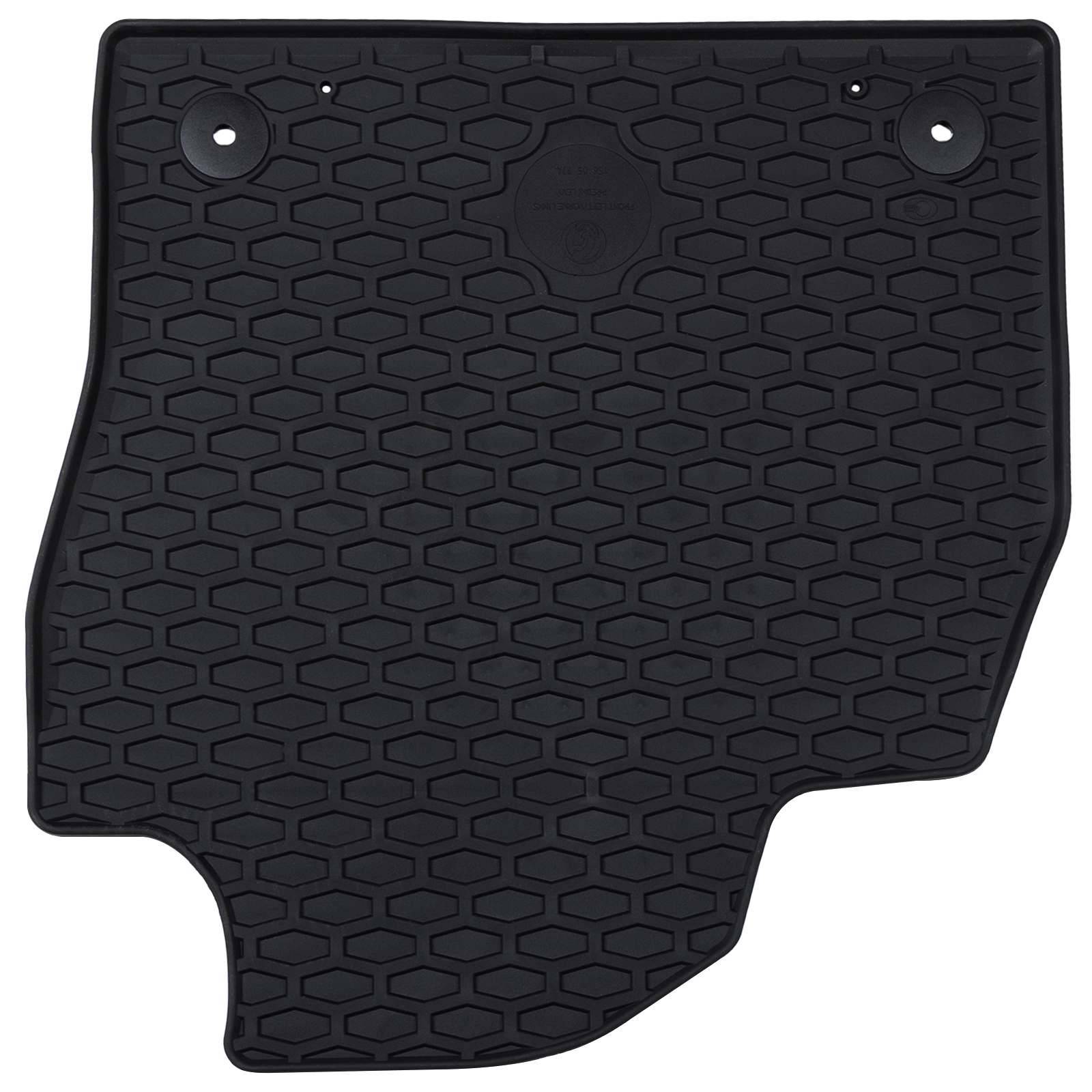 vidaXL Autofußmatte 4 pcs Schwarz Geeignet für VW POLO 2021- Gummi