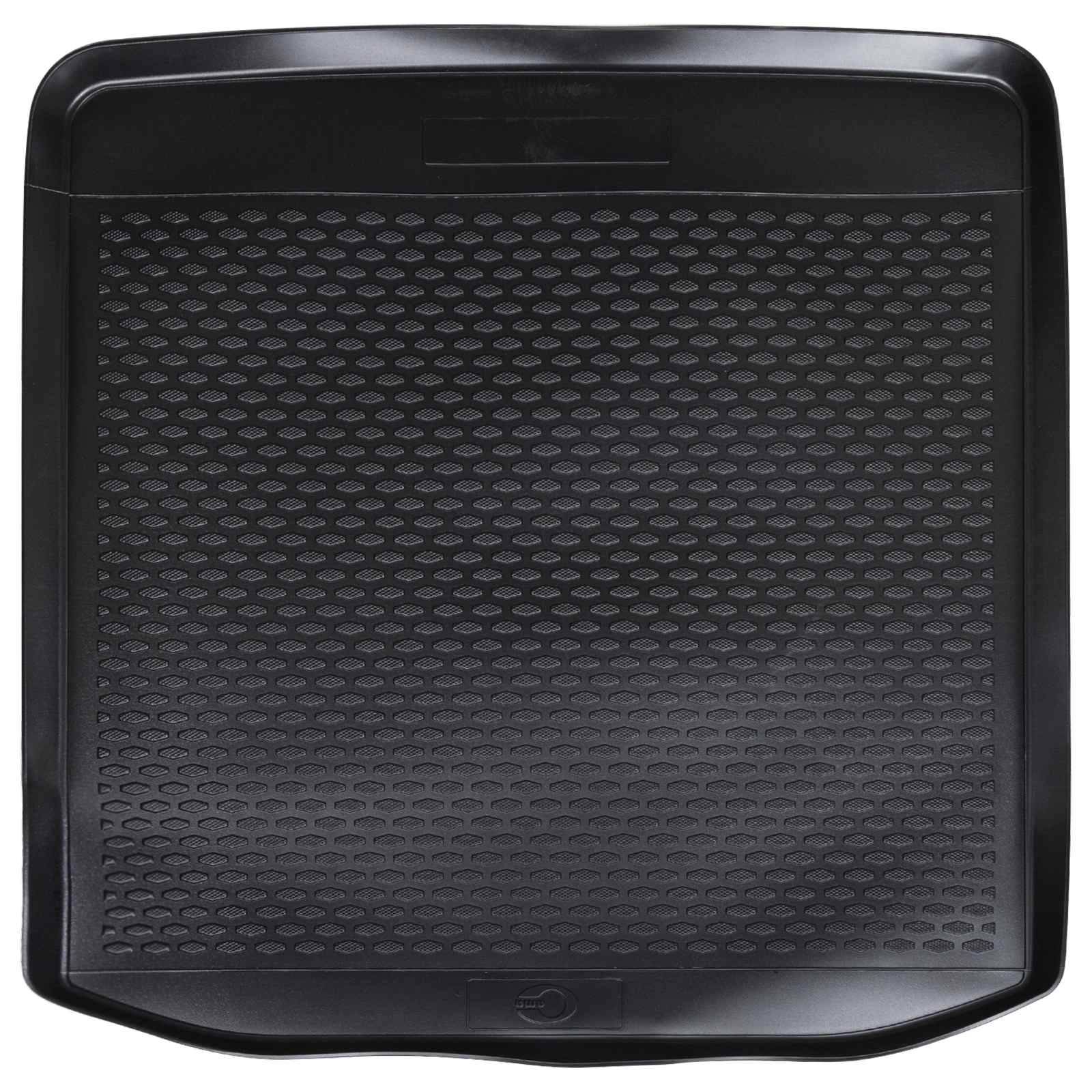 Eine schwarze, quadratische Grillpfanne mit einer strukturierten, antihaftbeschichteten Oberfläche, die sich zum Grillen von Lebensmitteln eignet, abgebildet ohne Lebensmittel oder zusätzliche Gegenstände.