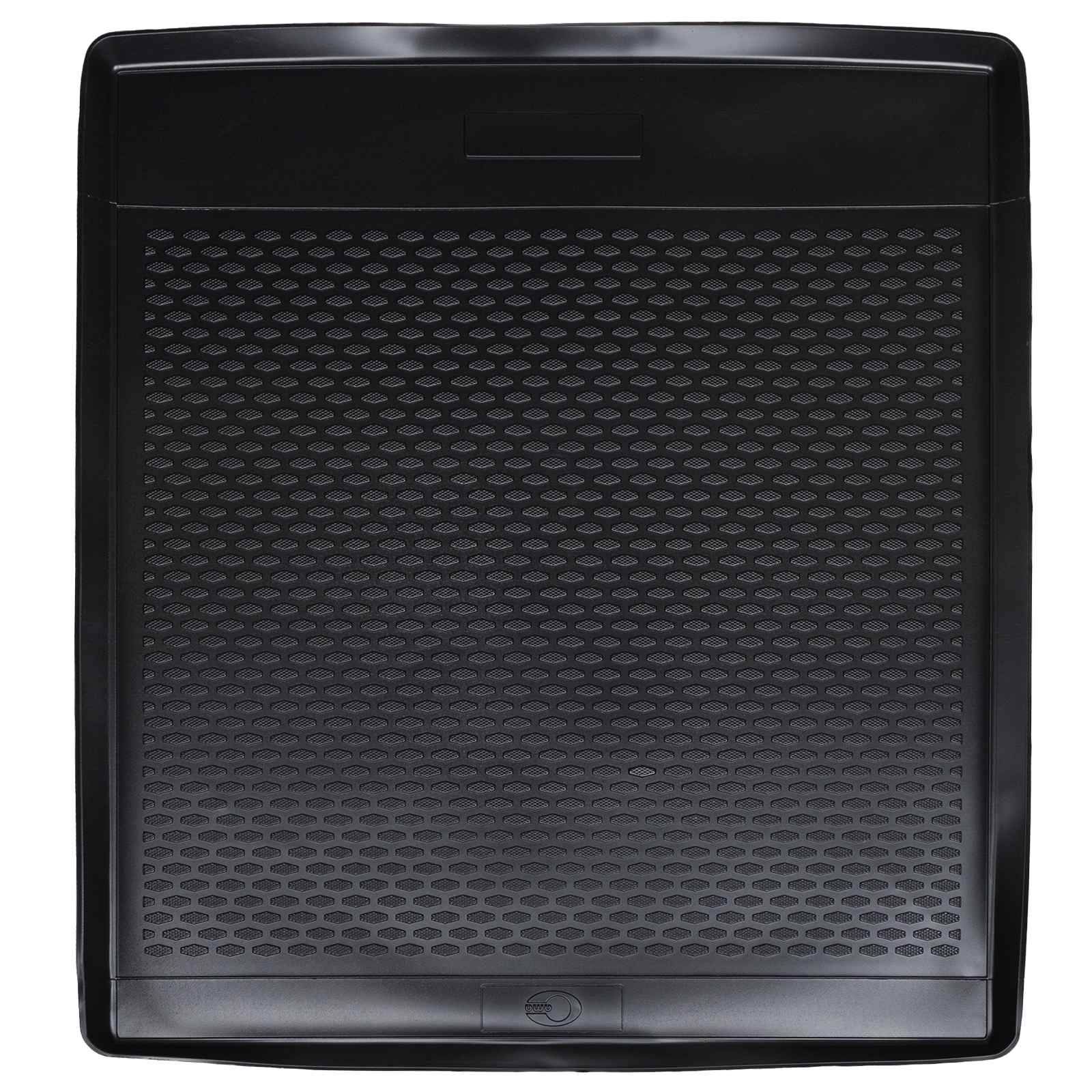 vidaXL Kofferraummatte Schwarz Gummi