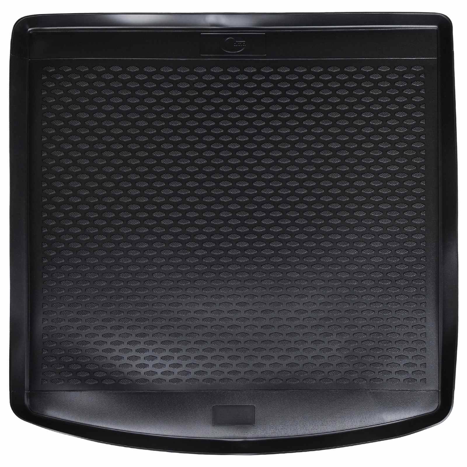 vidaXL Kofferraummatte Schwarz Gummi