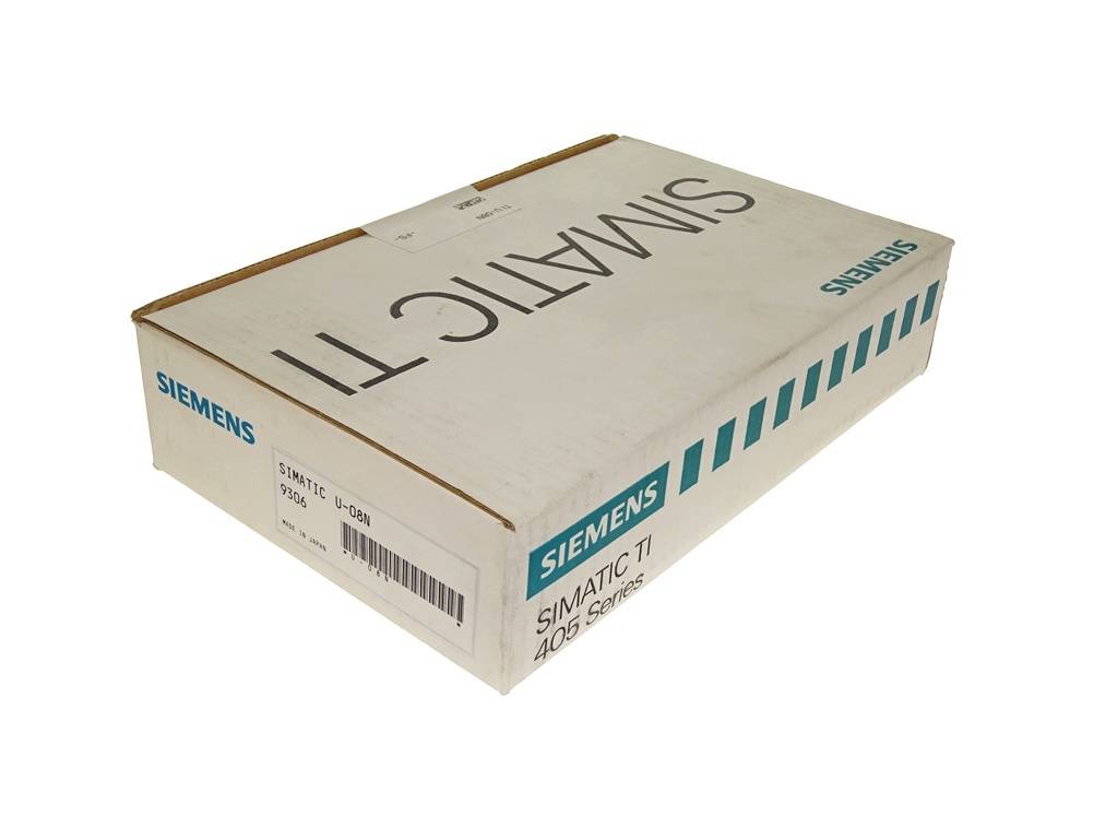 Ein Kartonverpackungskarton der Serie Siemens SIMATIC TI A5S, dargestellt auf weißem Hintergrund.