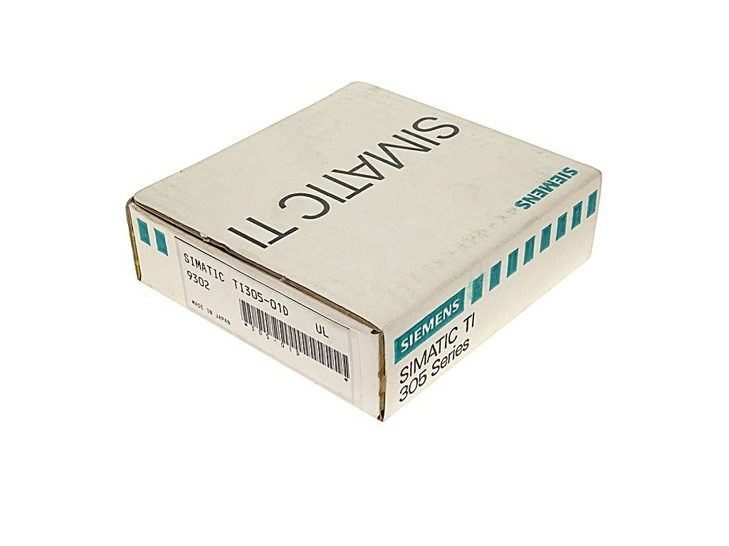 Karton-Produktverpackung der Siemens SIMATIC S7-300-Serie auf weißem Hintergrund, mit Modellbezeichnung und Barcode beschriftet.