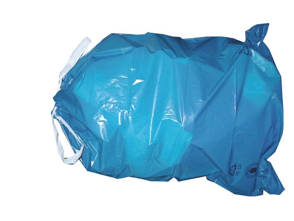 Abfallsack 120 l, mit Zugband, 75 x 100 cm, 50 my, 25 St/Rolle