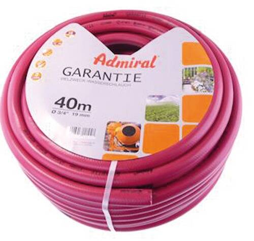 Wasserschlauch Standard 40 m,rot, 1/2", 12 Bar BD