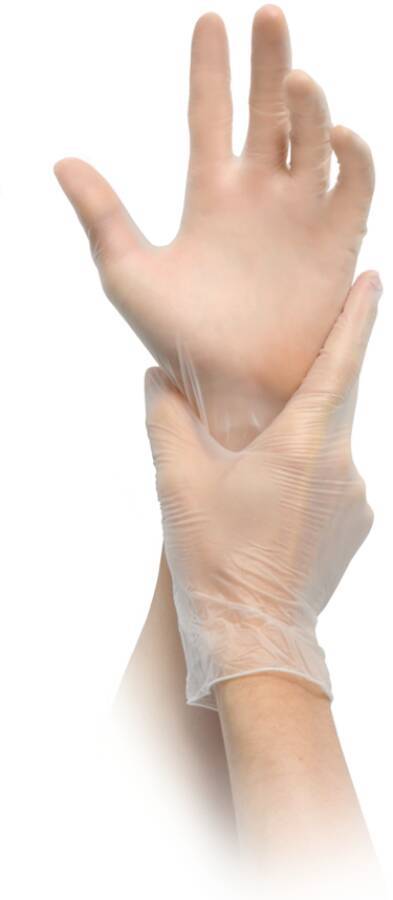 Einmalschutzhandschuh Vinyl vinyl PF 710548XL Größe XL Farbe transparent Trägermaterial Vinyl Gauge - Mat.-Stärke 0,05