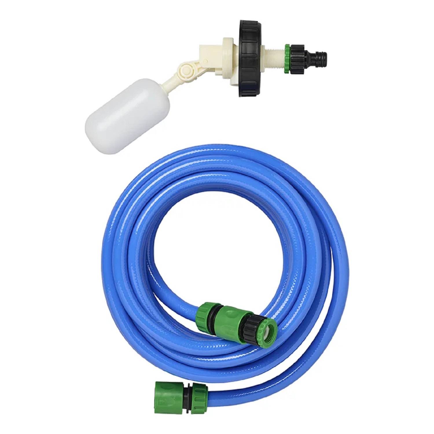 Wasserhahn Adapter 3/4 Zoll Set 7,5 m Schlauch Ventil Kappen