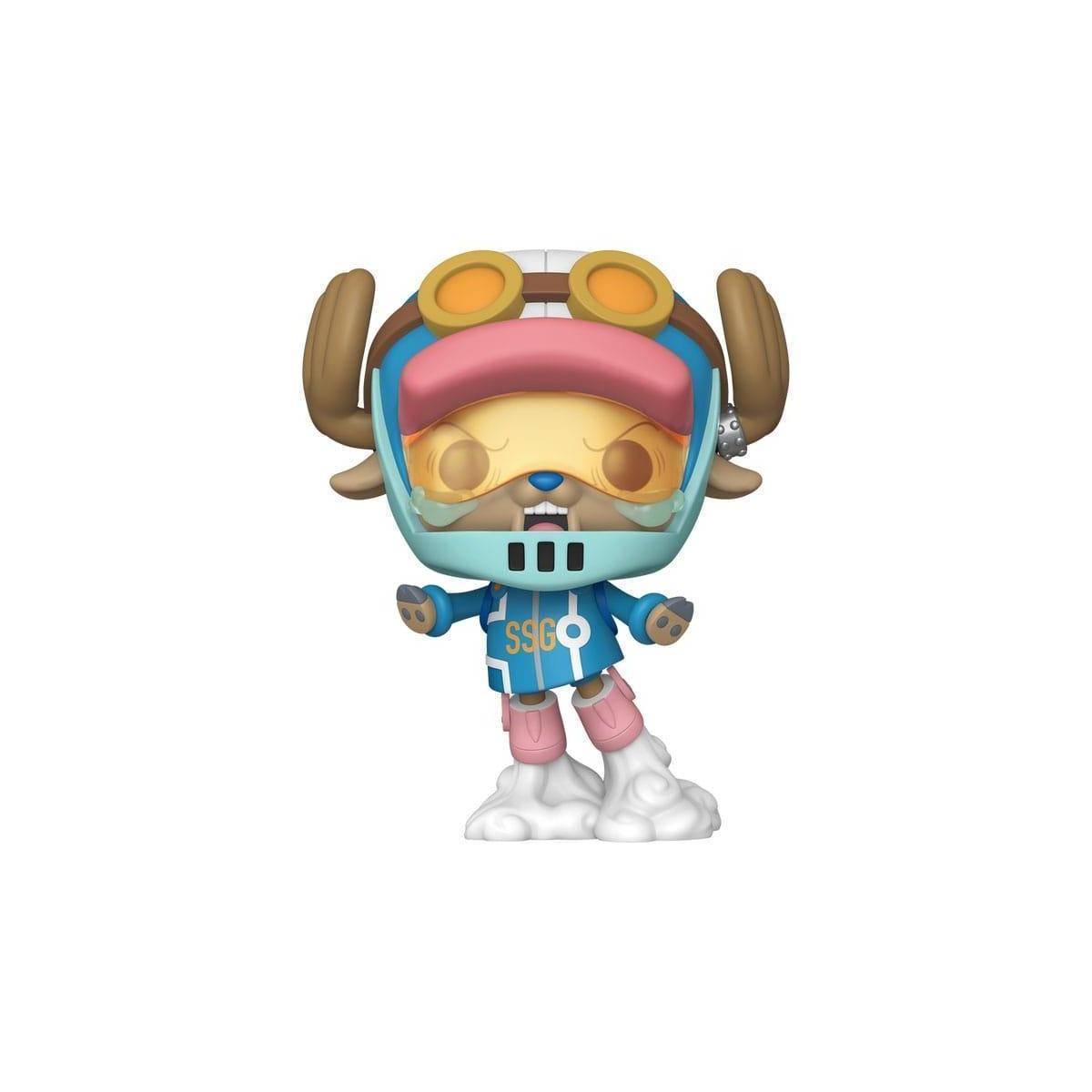 Eine Cartoon-Figur mit Geweih, die einen blauen Helm und eine Schutzbrille trägt und auf einer Wolke steht.