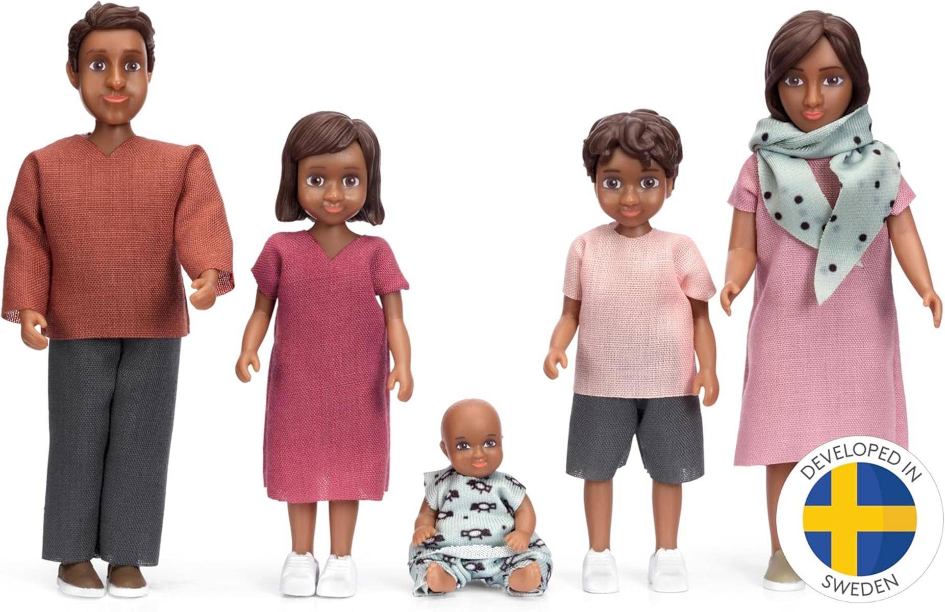 Lundby Puppenhaus Puppen für Familie Puppenfamilie Nikki Biegepuppen