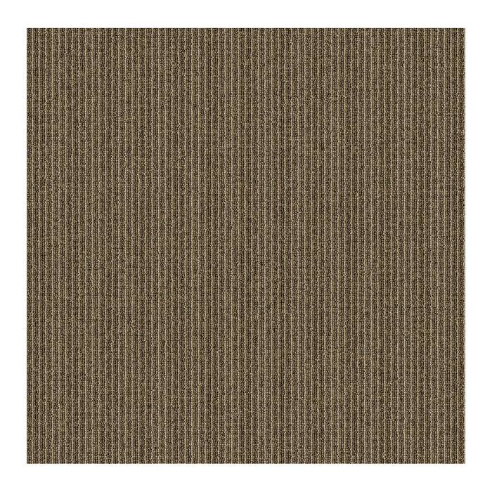 Ein Muster aus dünnen, vertikalen braunen und beigen Streifen, das eine strukturierte Optik erzeugt.