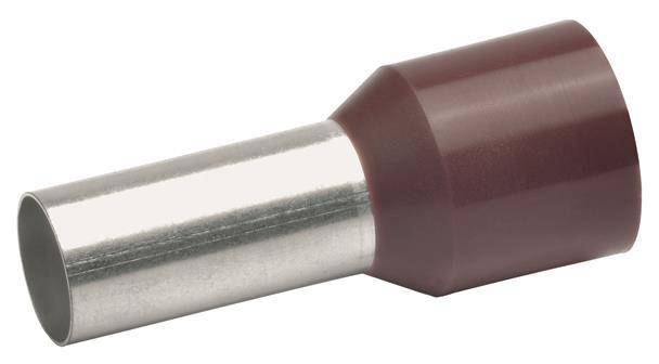 Ein Metallstab mit einer zylindrischen, braunen Kunststoffhülle an einem Ende.