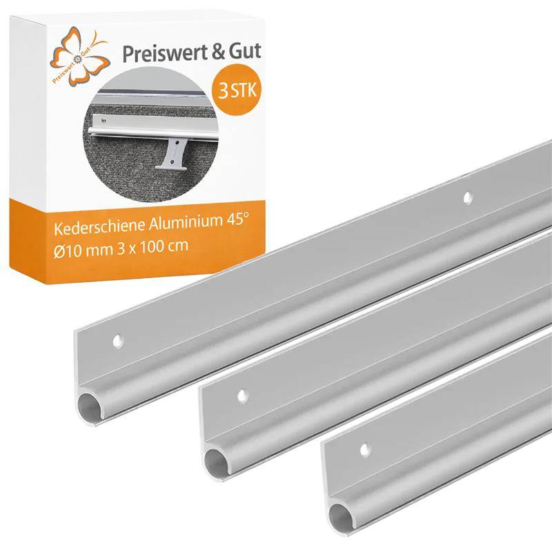 Kederschiene 3er Set Wohnmobil Wohnwagen Aluminium 45 Grad Kederleiste 100 cm