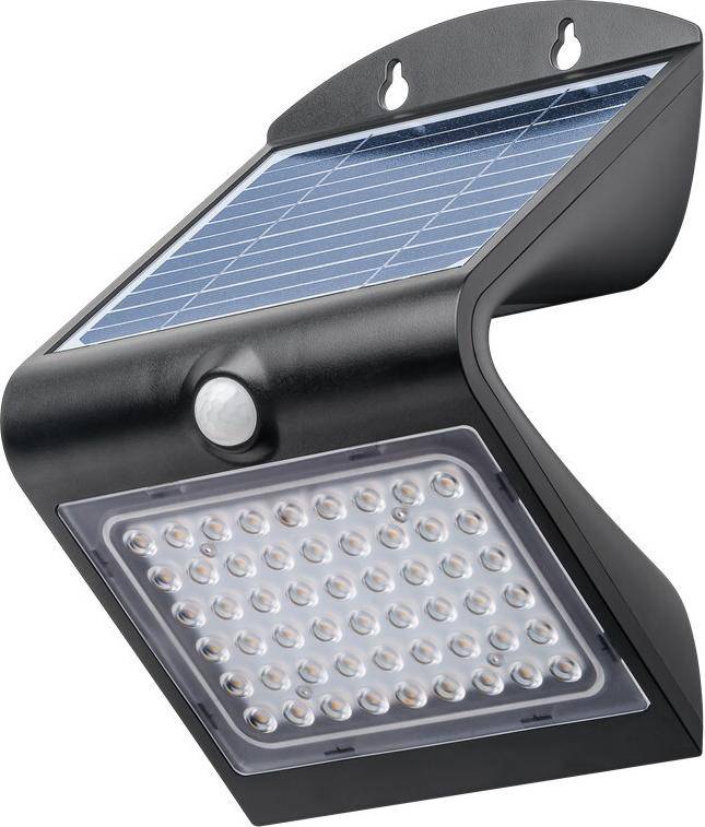 Goobay LED-Solar-Wandleuchte mit Bewegungsmelder 4 W schwarz