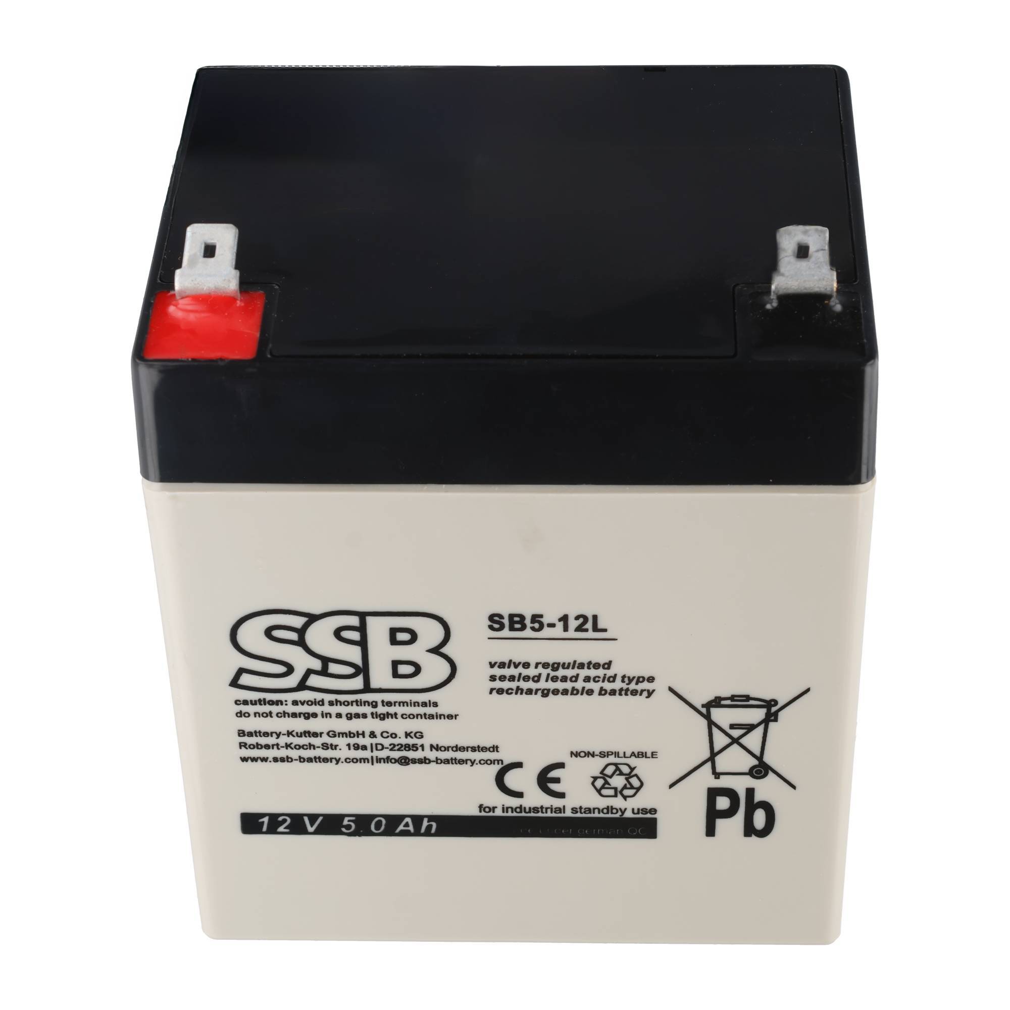 AKKUmed Blei Akkueinsatz passend für AKS Lifter Typ Foldy, Dualo, Clino, Typ 89070/ 89154 - 12 V 5000 mAh 90x70x107 mm