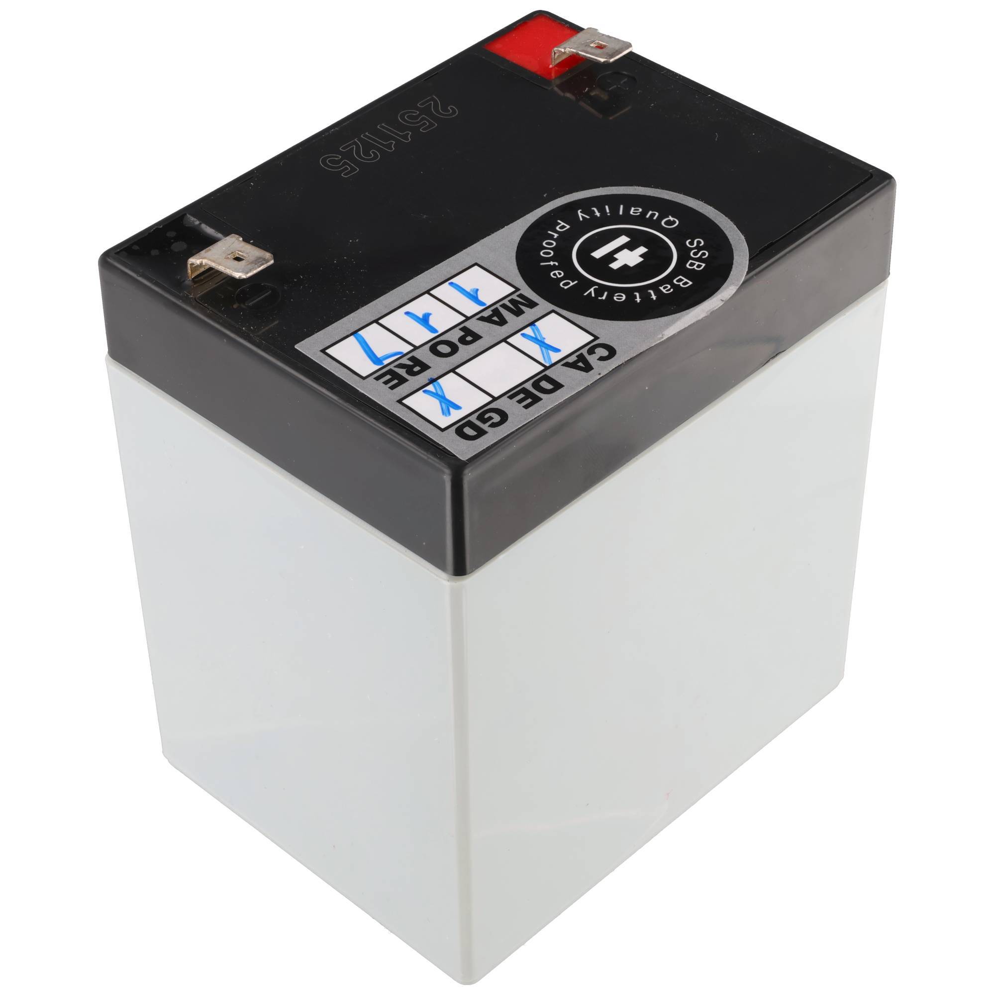 SSB Blei Akku SBH190-12 für Hochstromanwendung 12.0V 5.0Ah