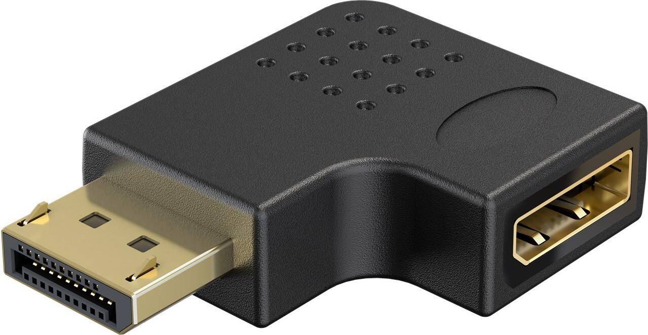 Goobay DisplayPort Angled Adapter 90° Left black (77132)