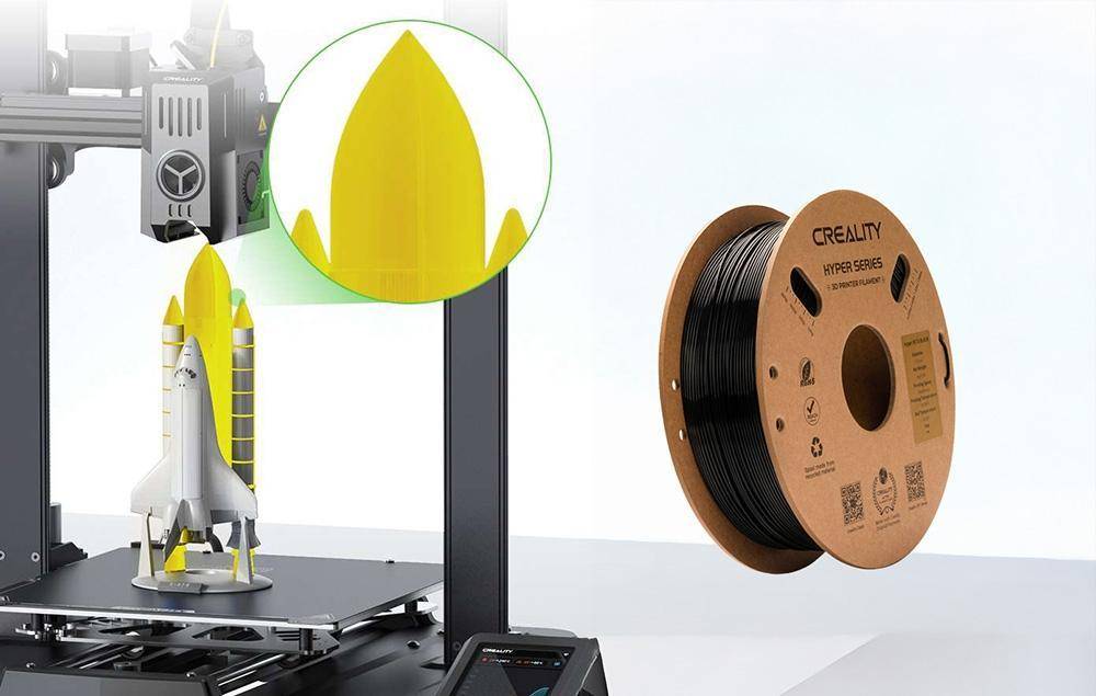 Creality Hyper PETG Filament, 1,75mm, 1kg - Farbton: schwarz