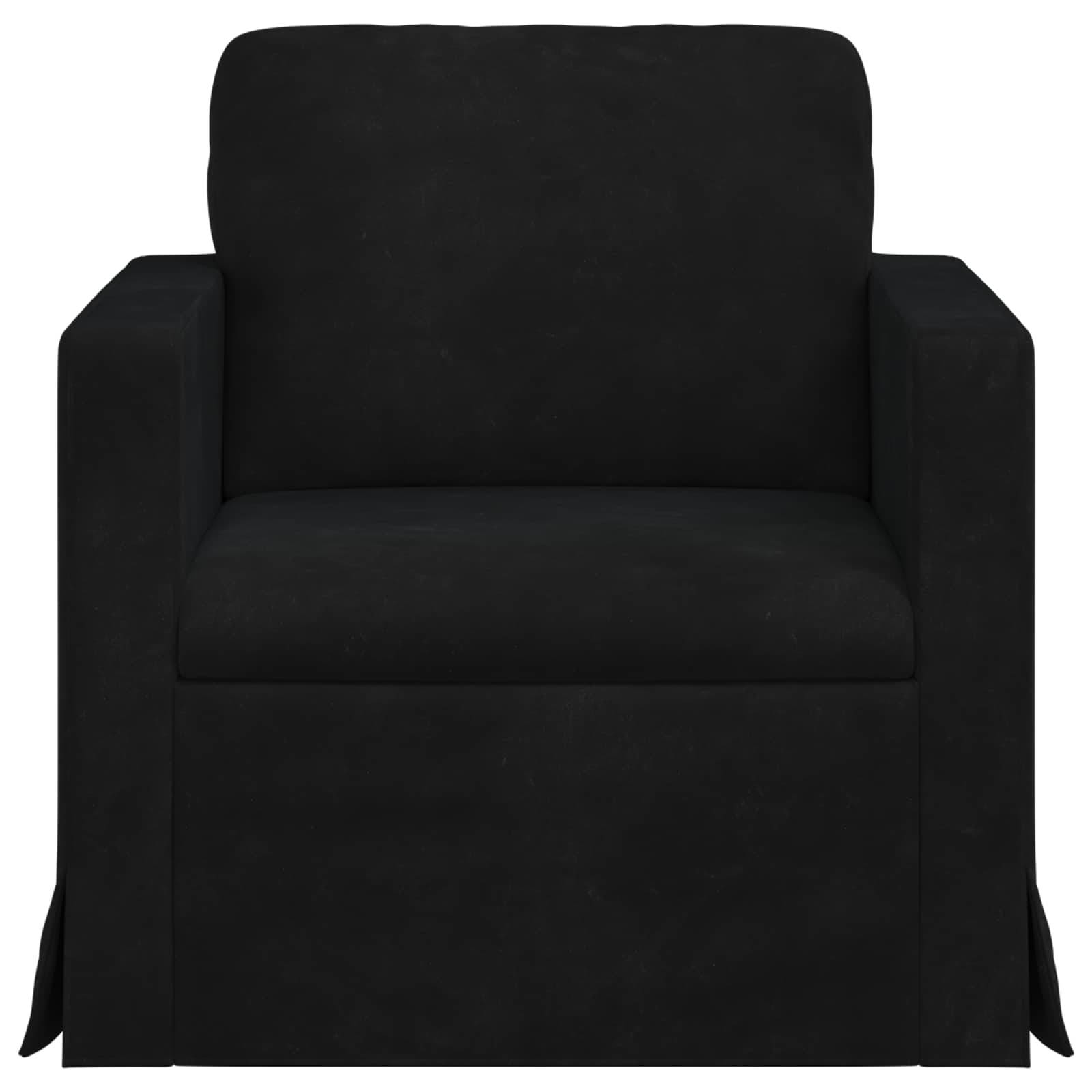 vidaXL Sofa Schwarz 78 x 78 x 80 cm Samt