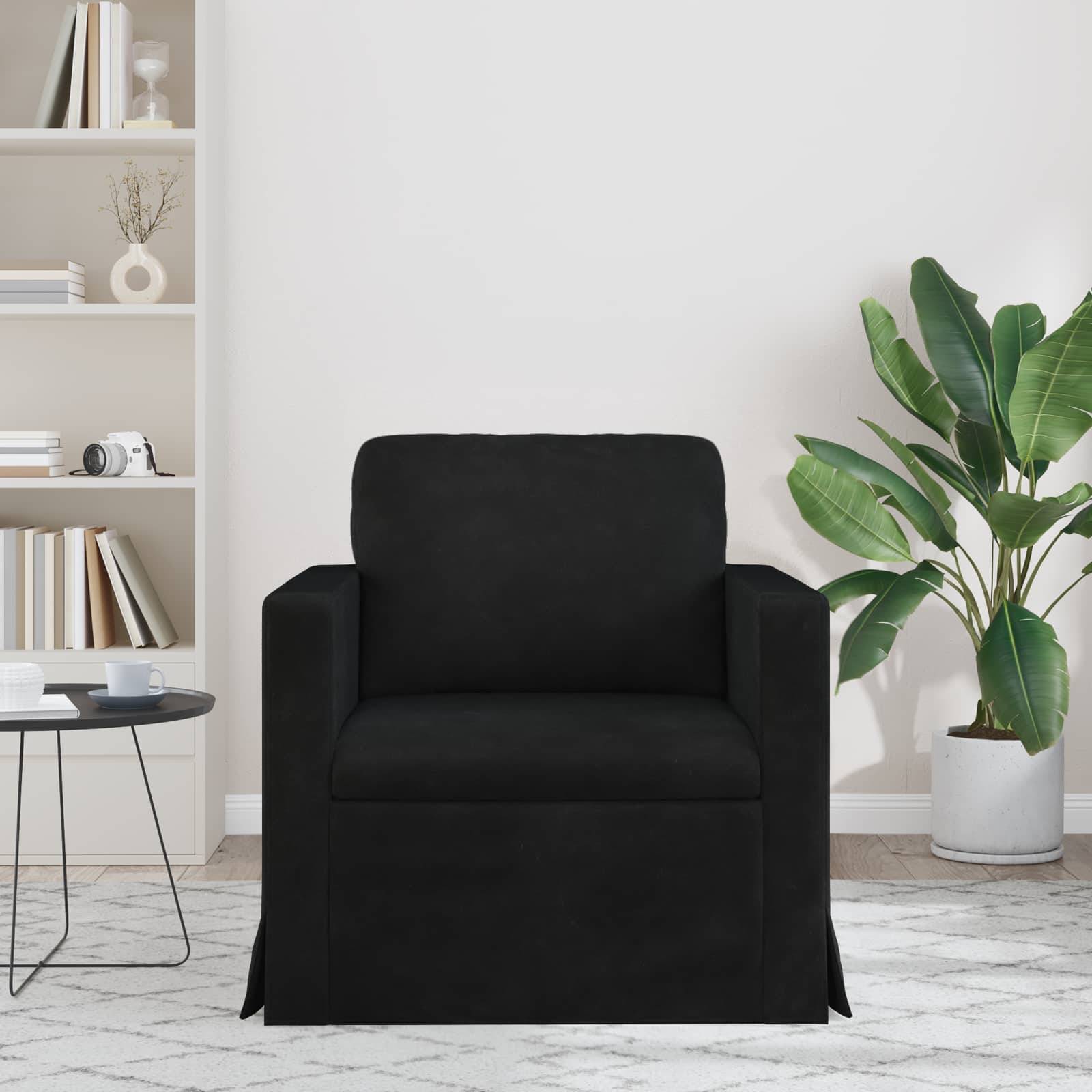 vidaXL Sofa Schwarz 78 x 78 x 80 cm Samt