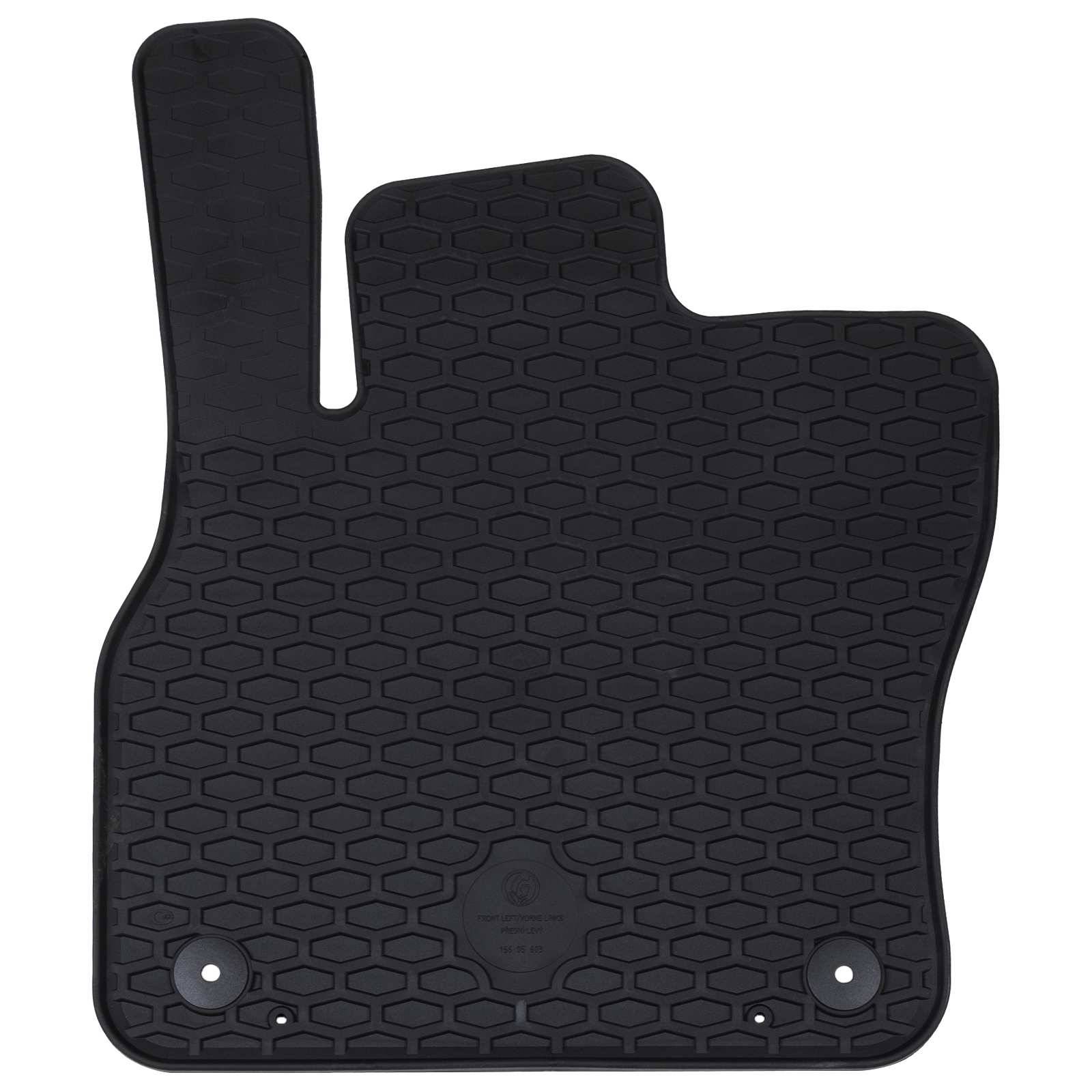 vidaXL Autofußmatte 4 pcs Schwarz Geeignet für Audi Q3 2019-2025 Gummi