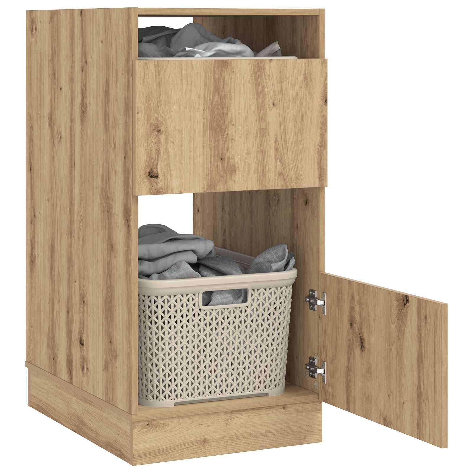 vidaXL Wäscheschrank Artisan-Eiche 50 x 68 x 102 cm Holzwerkstoff