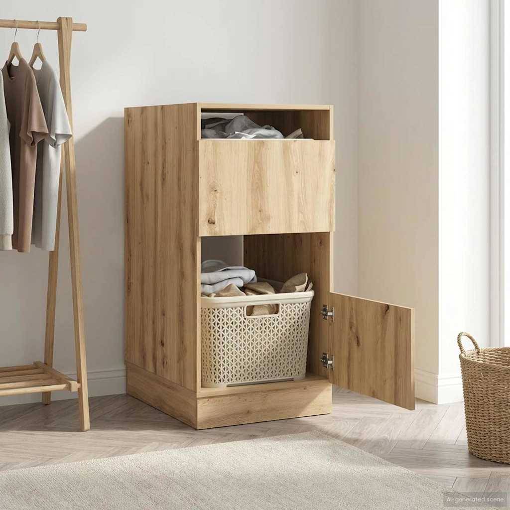 vidaXL Wäscheschrank Artisan-Eiche 50 x 68 x 102 cm Holzwerkstoff