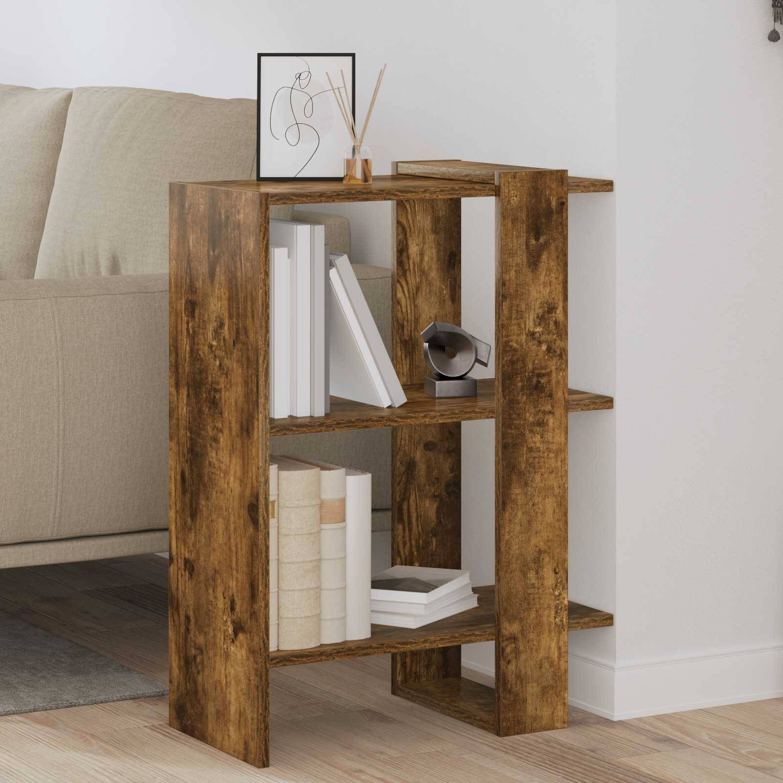 vidaXL Bücherregal Geräucherte Eiche 52 x 25 x 71,5 cm Holzwerkstoff