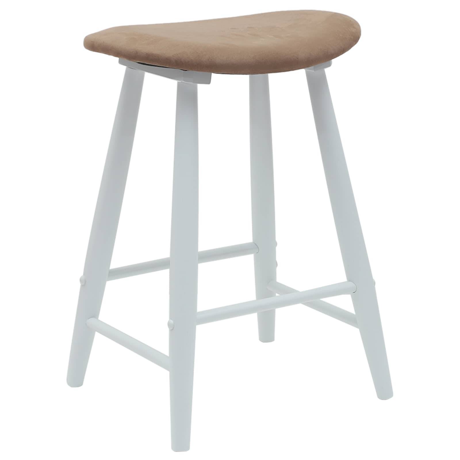 vidaXL Esszimmerstühle 2 pcs Weiß 46 x 37 x 63 cm Massives Gummiholz