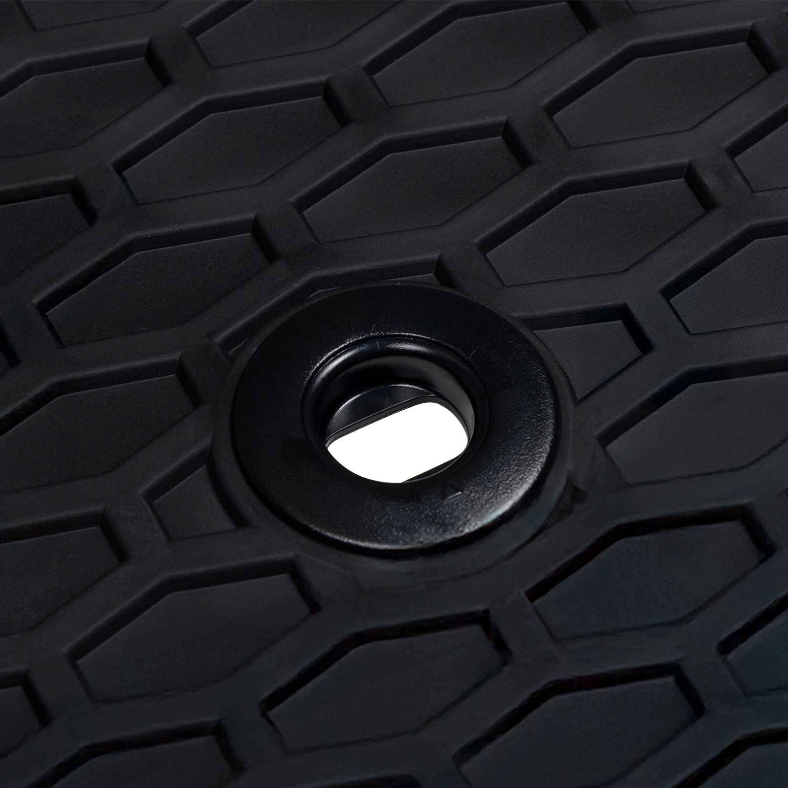 vidaXL Autofußmatte 3 pcs Schwarz Gummi