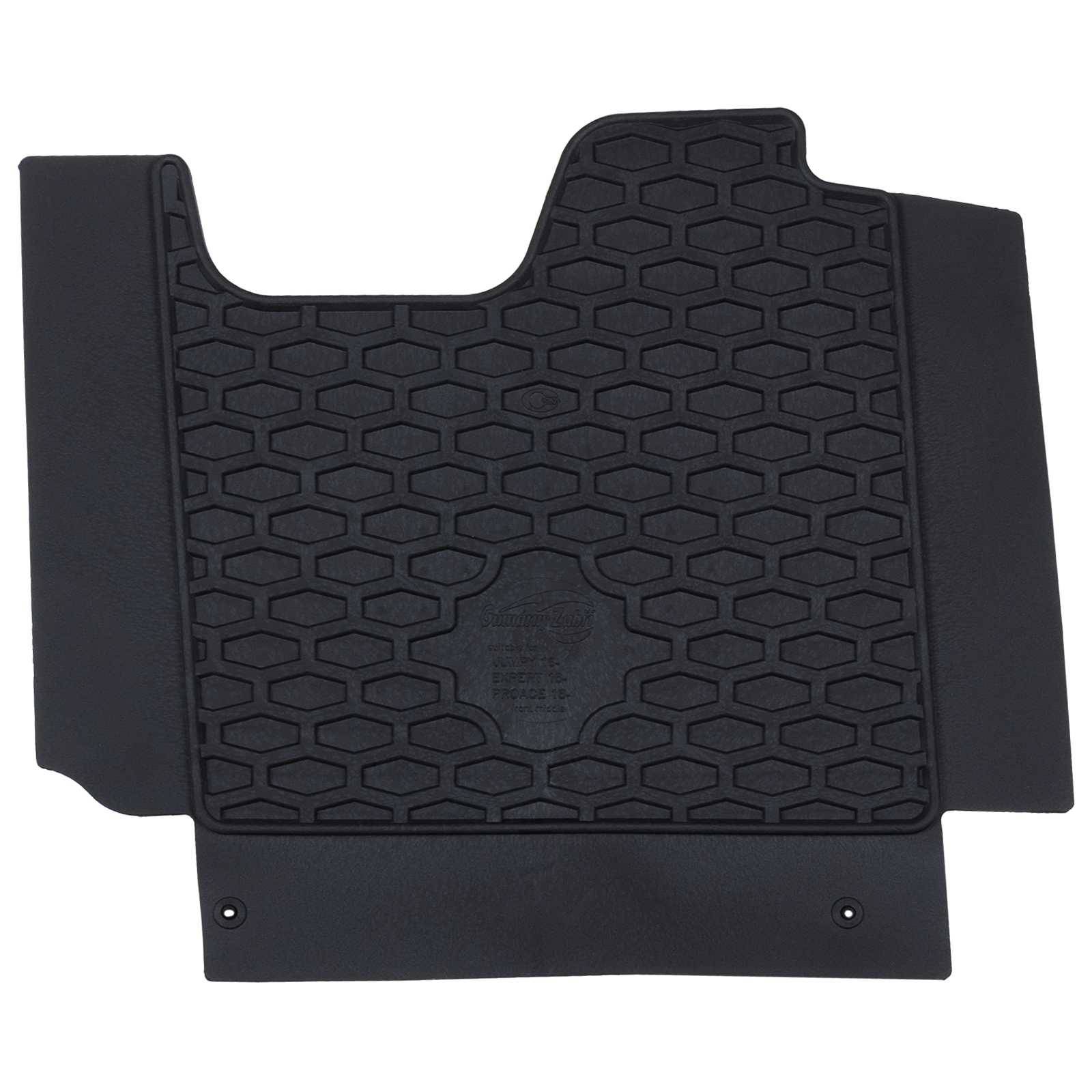 vidaXL Autofußmatte 3 pcs Schwarz Gummi