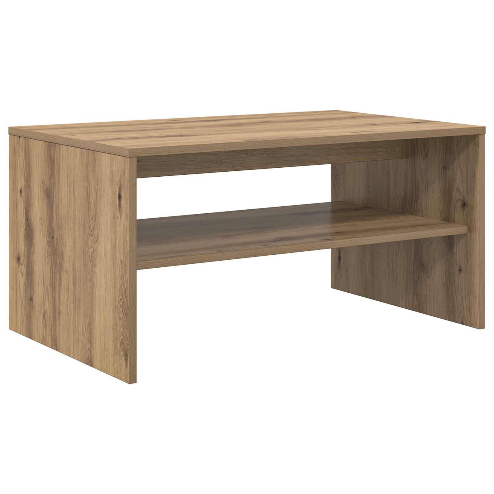 vidaXL Couchtisch Artisan-Eiche 80 x 50 x 40 cm Holzwerkstoff