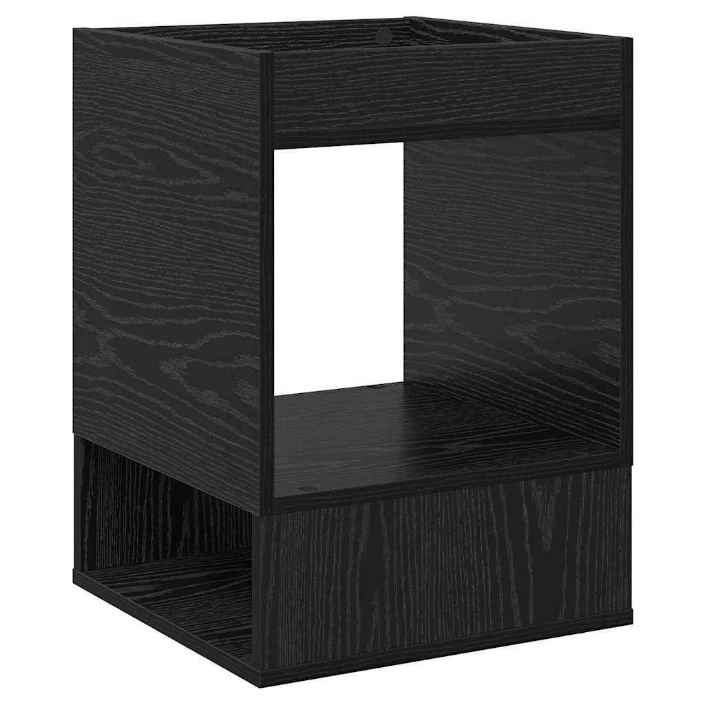 vidaXL Beistelltisch Schwarz Eichen-Optik 40 x 40 x 56 cm
