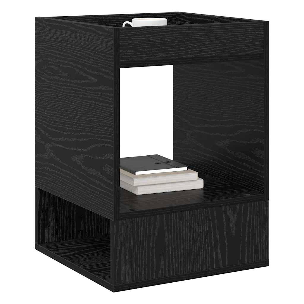 vidaXL Beistelltisch Schwarz Eichen-Optik 40 x 40 x 56 cm