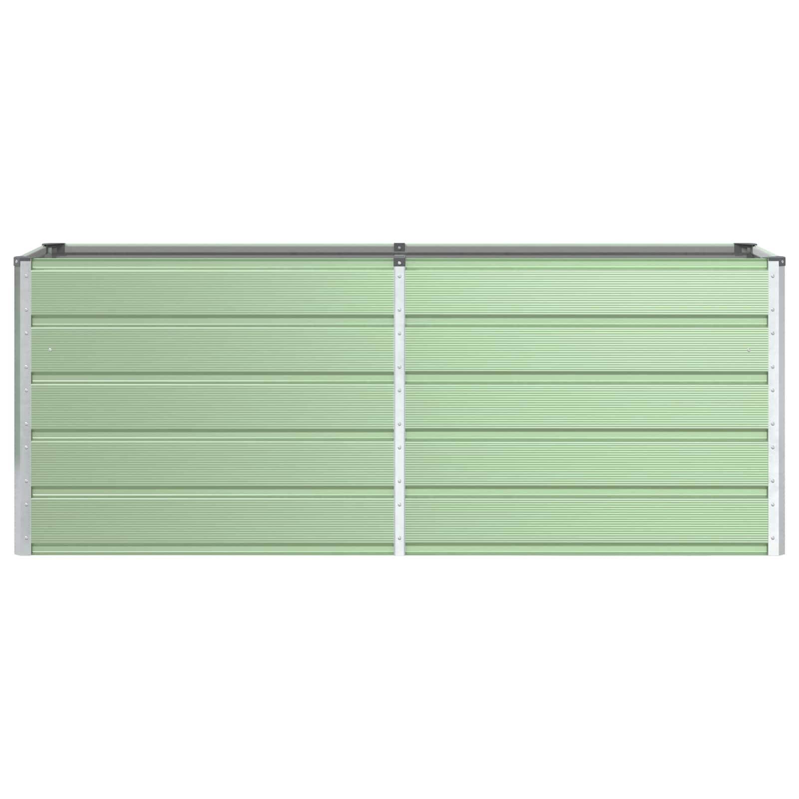 vidaXL Pflanzkübel Pastellgrün 195 x 50 x 77 cm Verzinkter Stahl