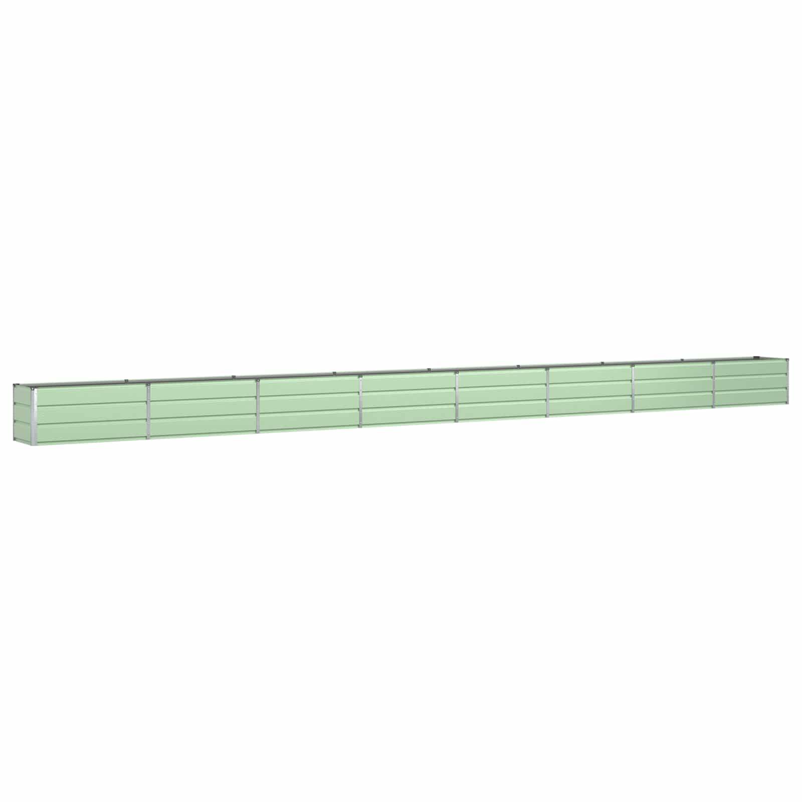 vidaXL Pflanzkübel Pastellgrün 770 x 50 x 45 cm Verzinkter Stahl