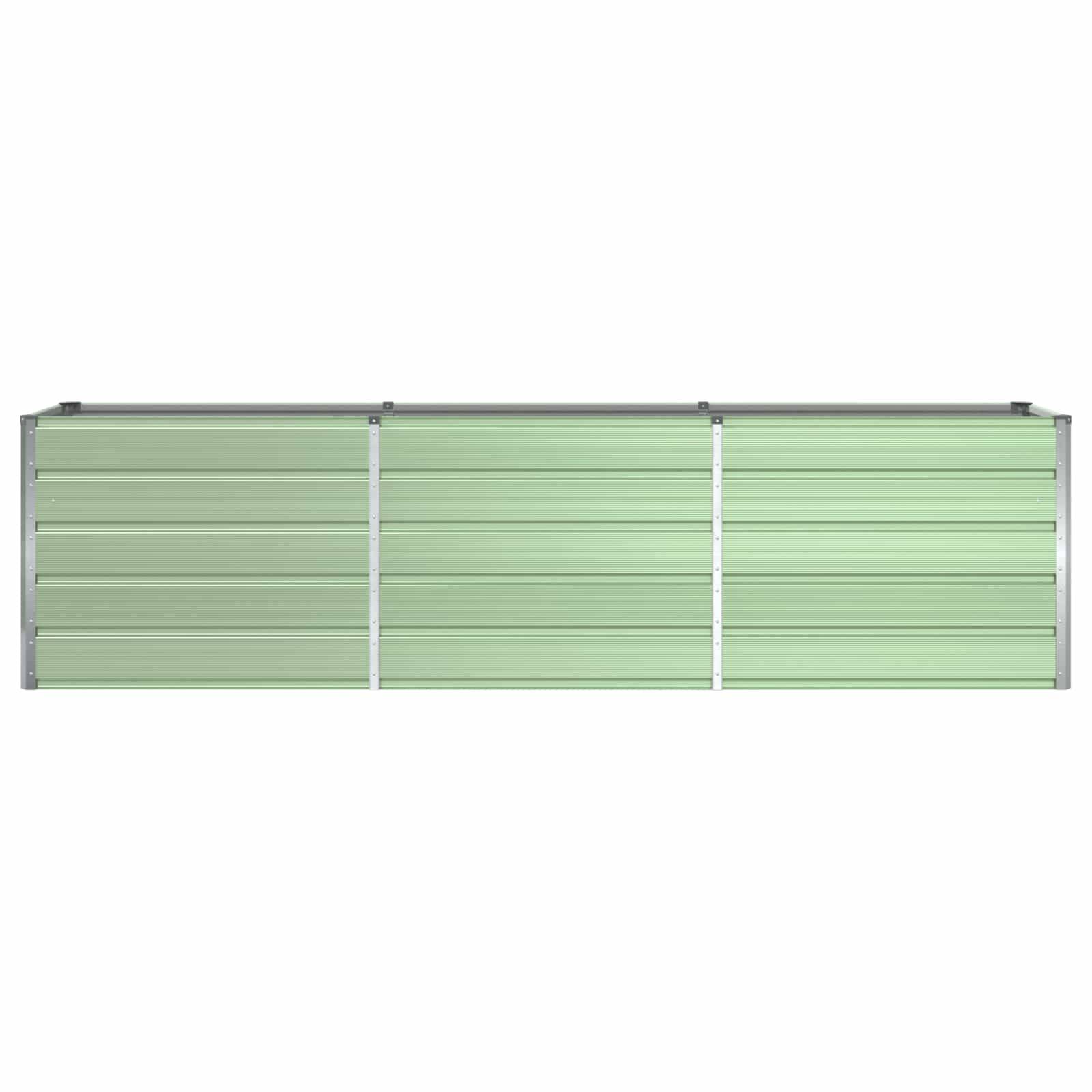vidaXL Pflanzkübel Pastellgrün 290 x 90 x 77 cm Verzinkter Stahl