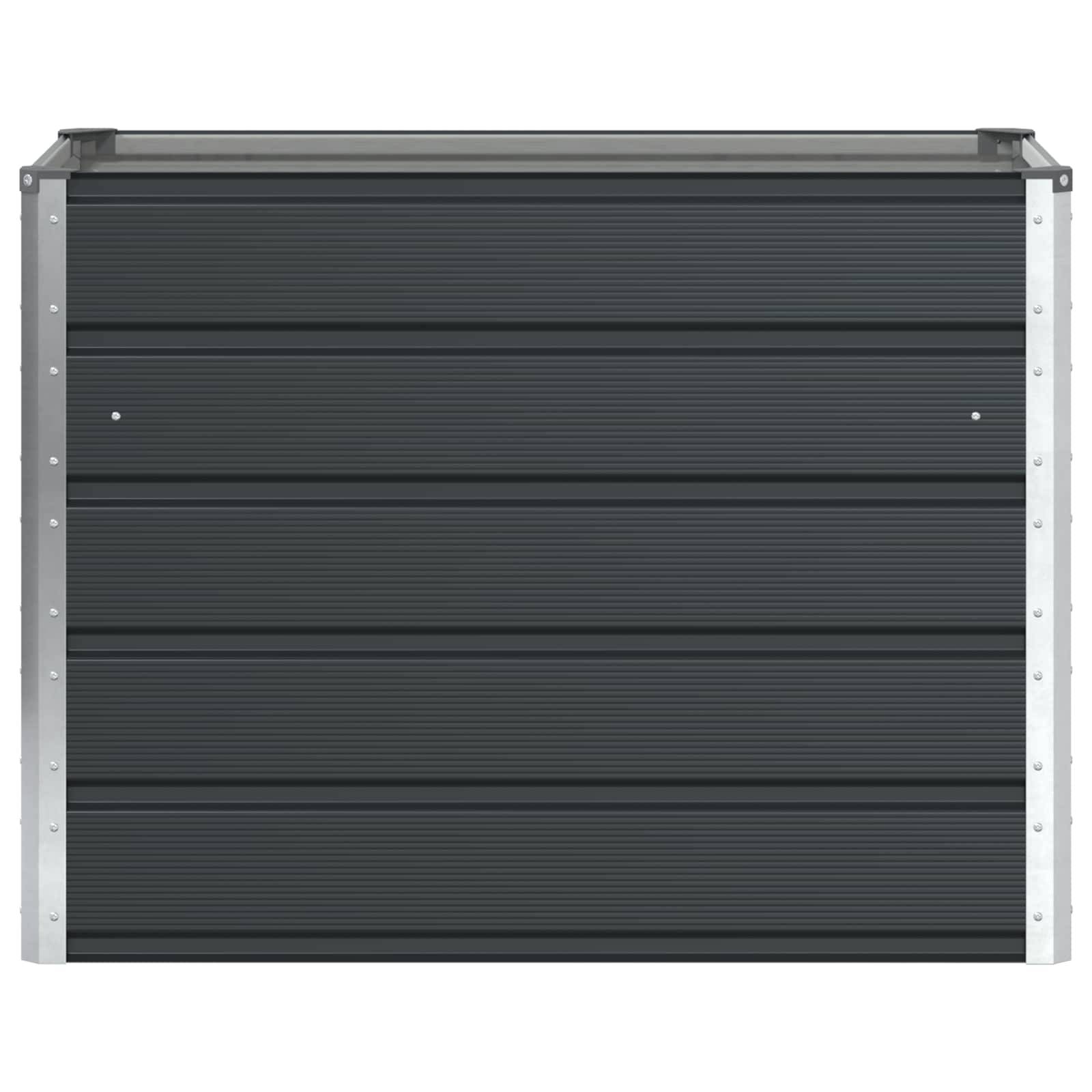 vidaXL Pflanzkübel Anthrazit 100 x 50 x 75 cm Verzinkter Stahl
