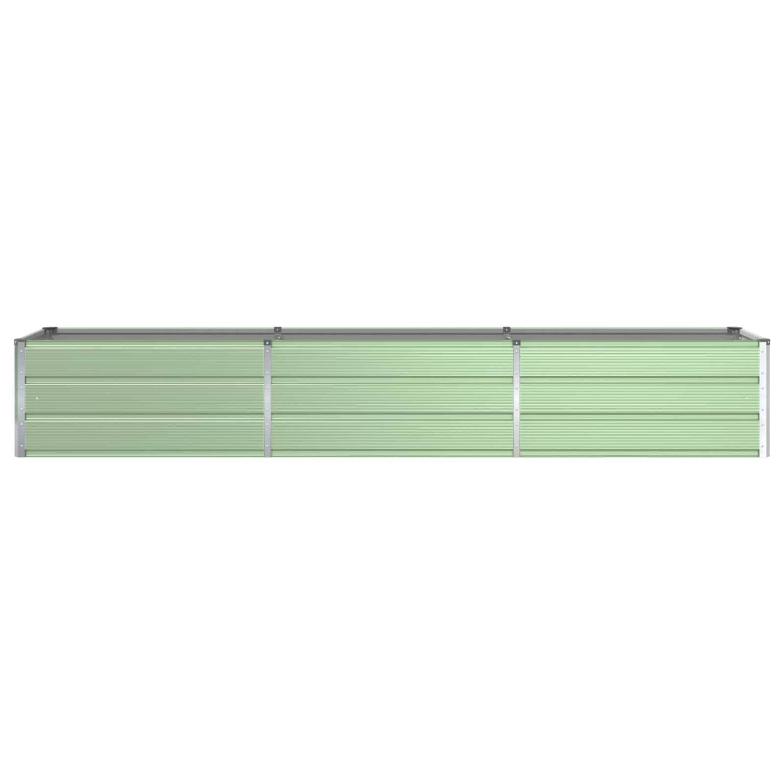 vidaXL Pflanzkübel Pastellgrün 290 x 50 x 45 cm Verzinkter Stahl