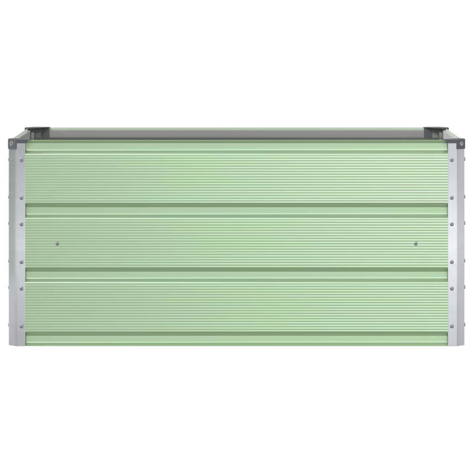 vidaXL Pflanzkübel Pastellgrün 100 x 50 x 45 cm Verzinkter Stahl