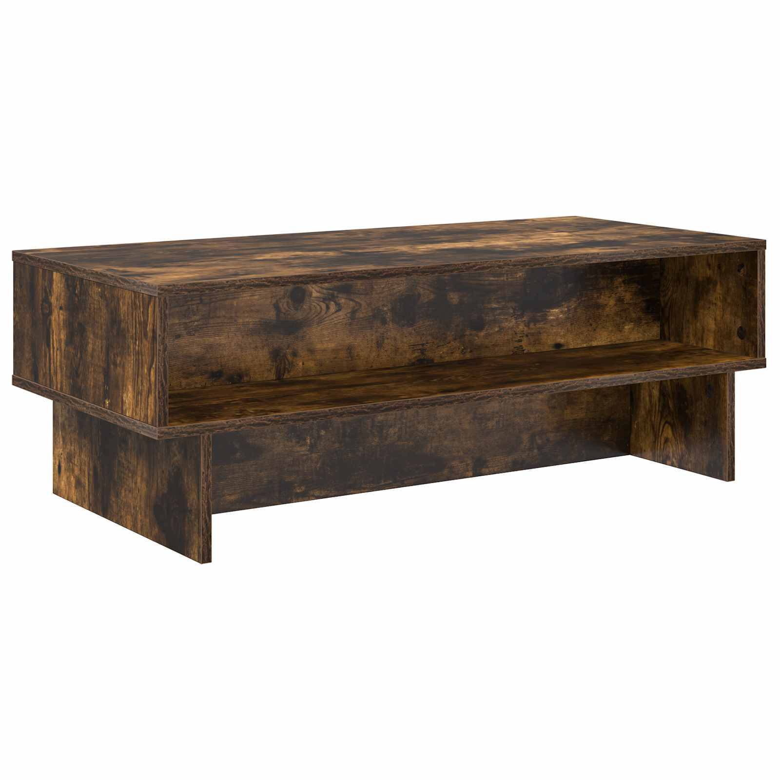 vidaXL Couchtisch Geräucherte Eiche 100 x 46 x 35 cm Holzwerkstoff