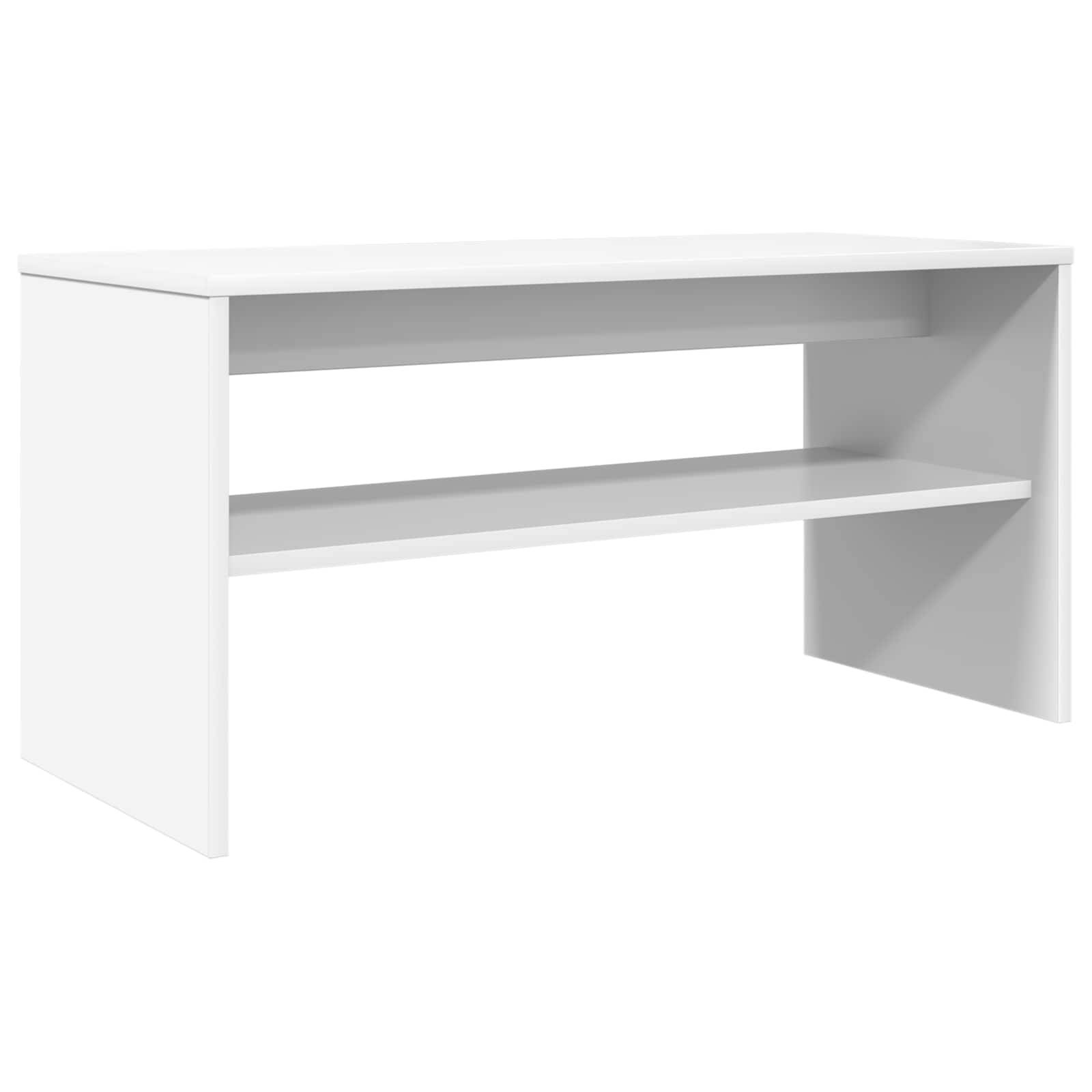 vidaXL TV-Schränk 80 x 35 x 40 cm Weiß Holzwerkstoff