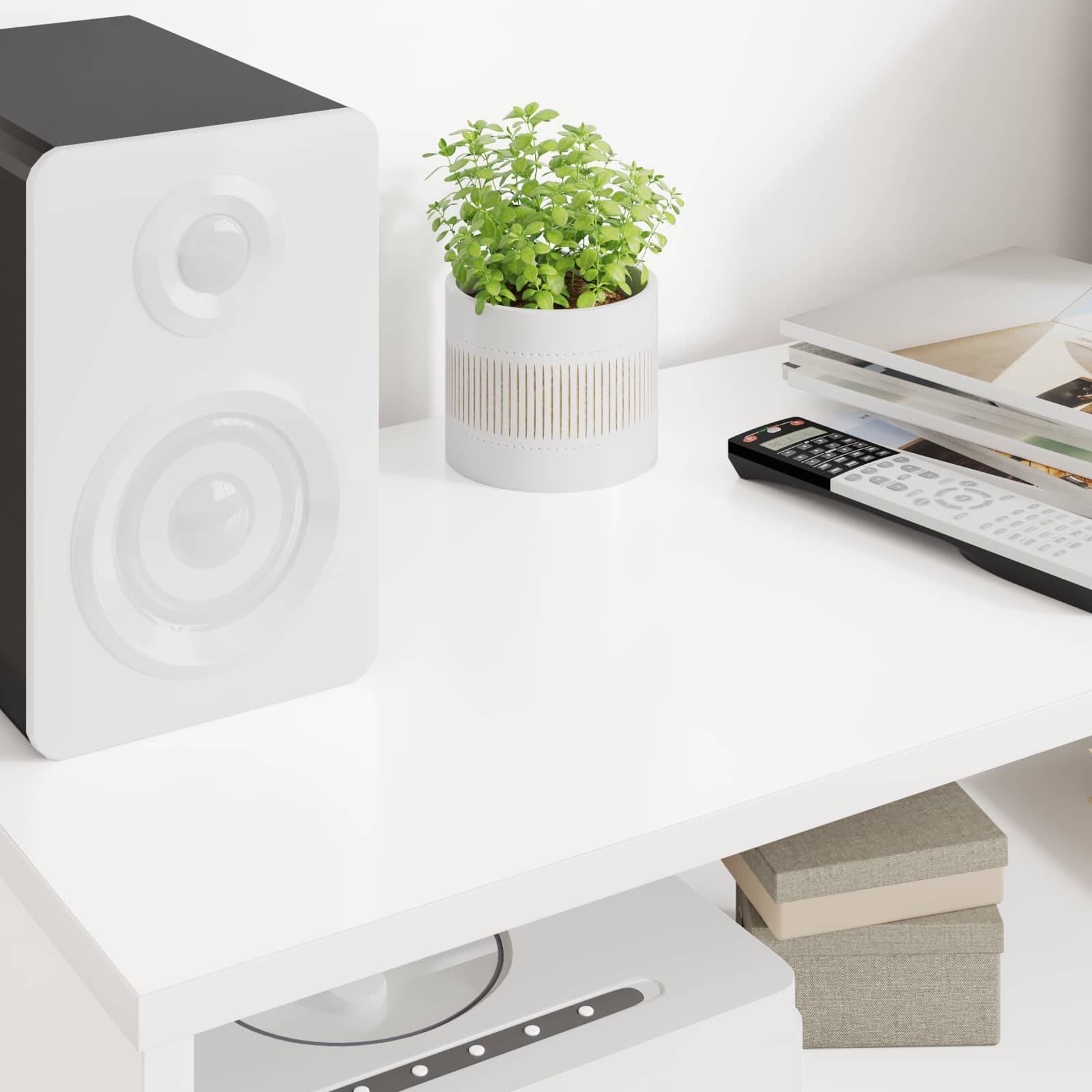 vidaXL TV-Schränk Weiß 80 x 35 x 40 cm Holzwerkstoff