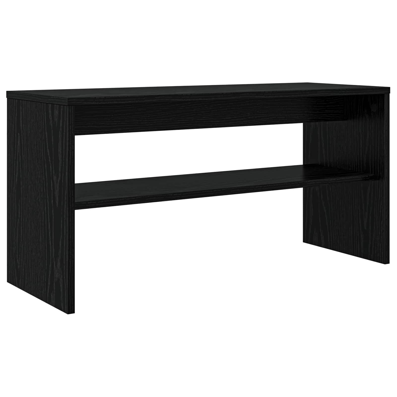 vidaXL TV-Schränk Schwarz Eichen-Optik 80 x 30 x 40 cm Holzwerkstoff