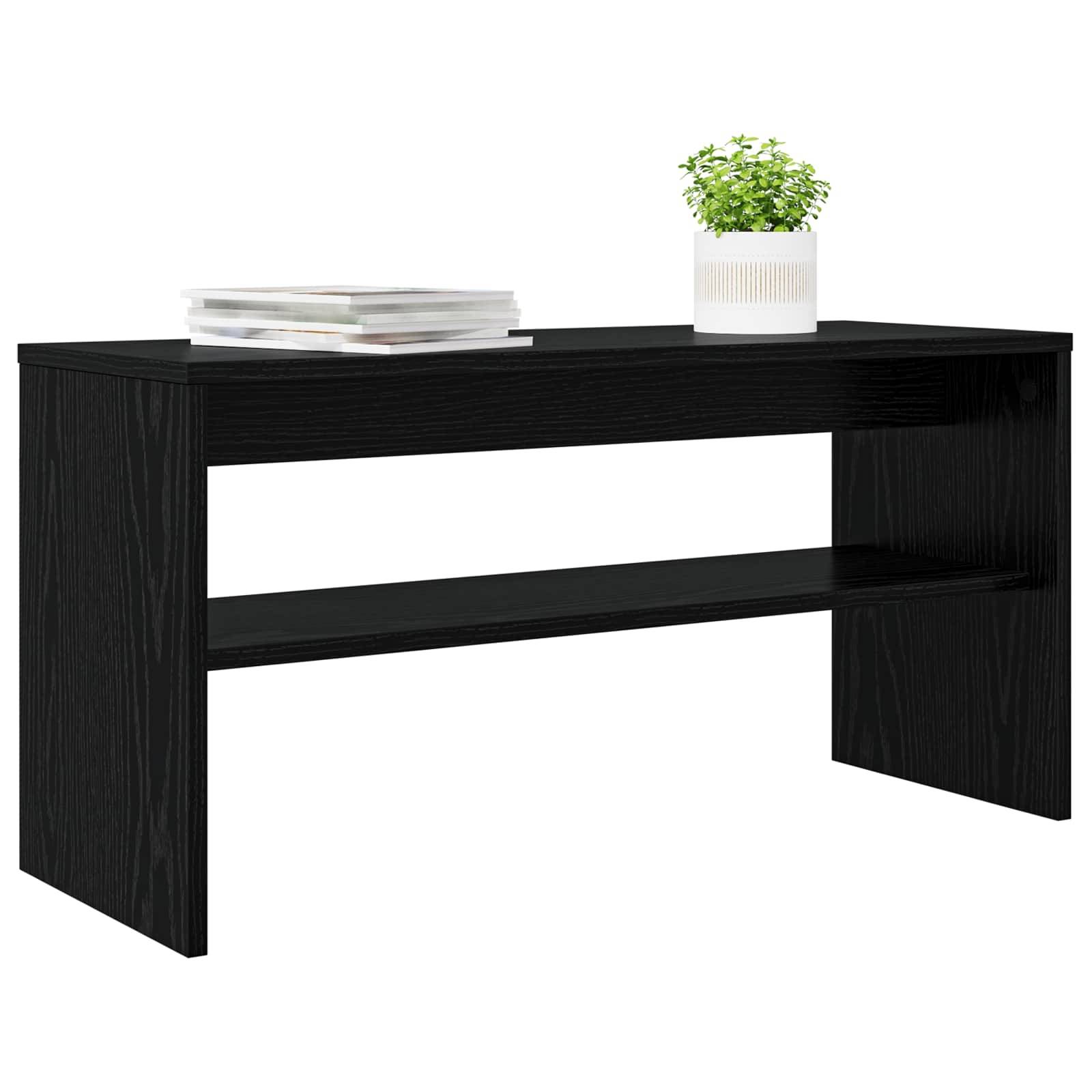 vidaXL TV-Schränk Schwarz Eichen-Optik 80 x 30 x 40 cm Holzwerkstoff