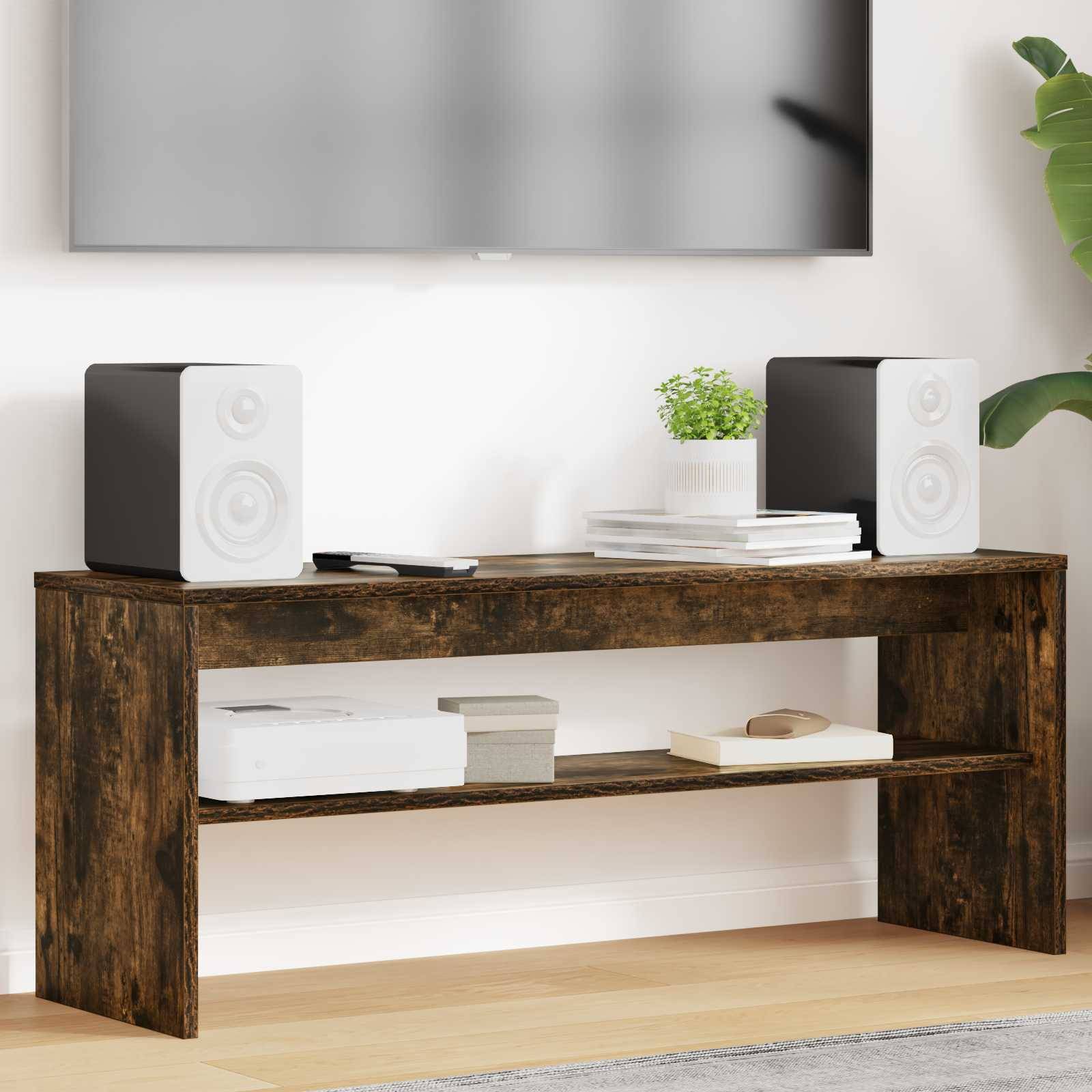 vidaXL TV-Schränk Geräucherte Eiche 100 x 30 x 40 cm Holzwerkstoff